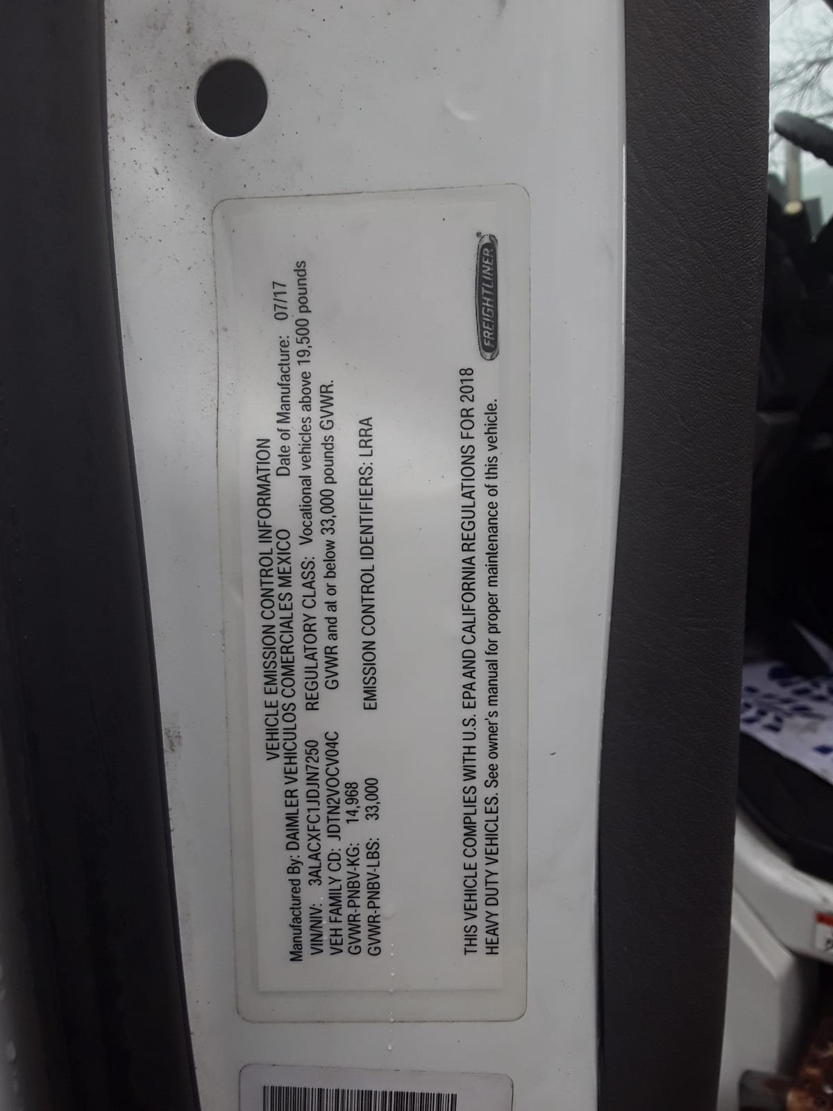 2018 Freightliner/Mercedes M2 106 746163