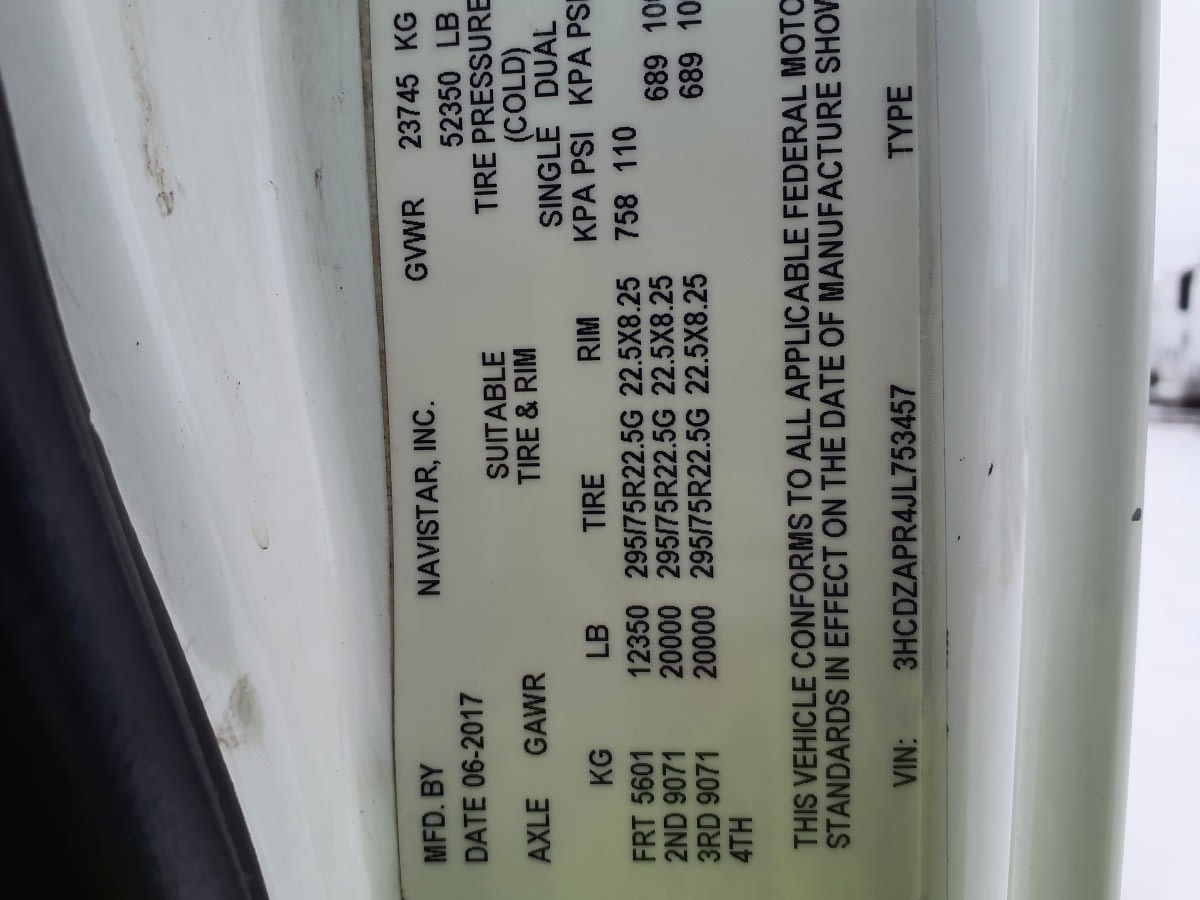 2018 Navistar International LT625 DAYCAB T/A 757066