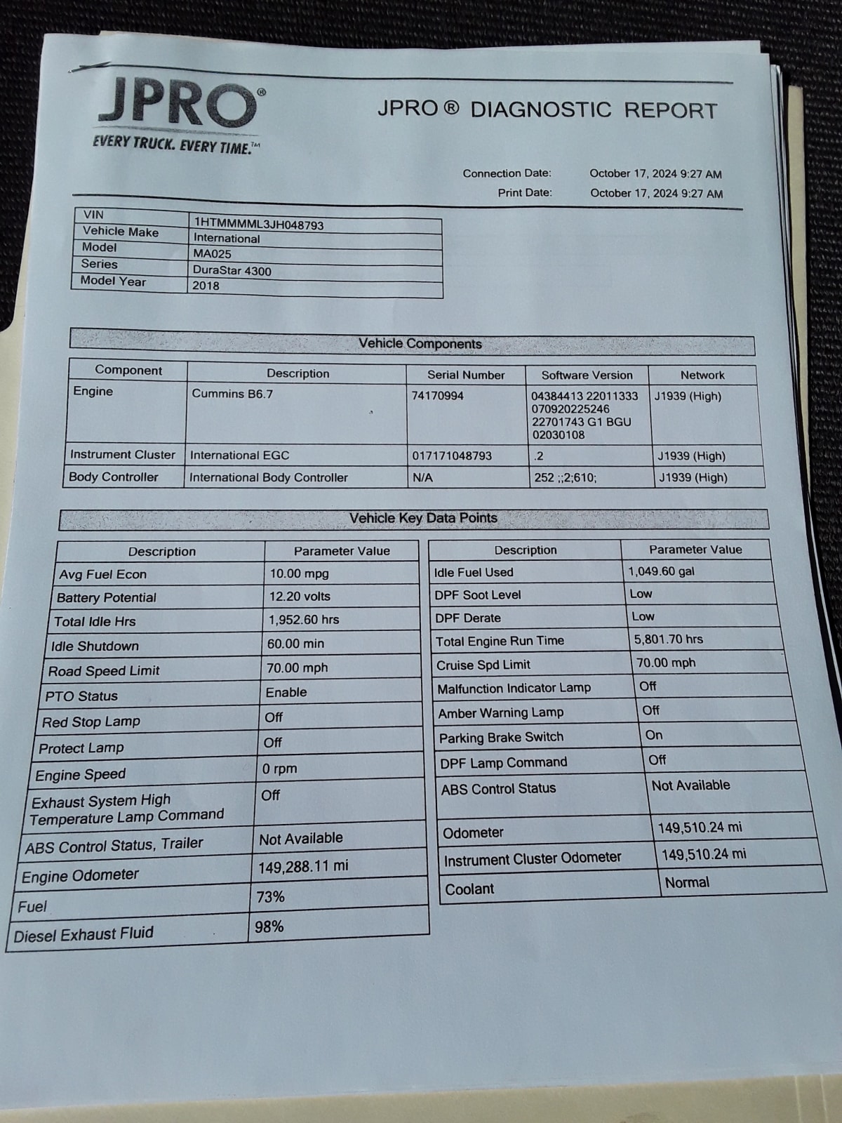 2018 Navistar International 4300 757802