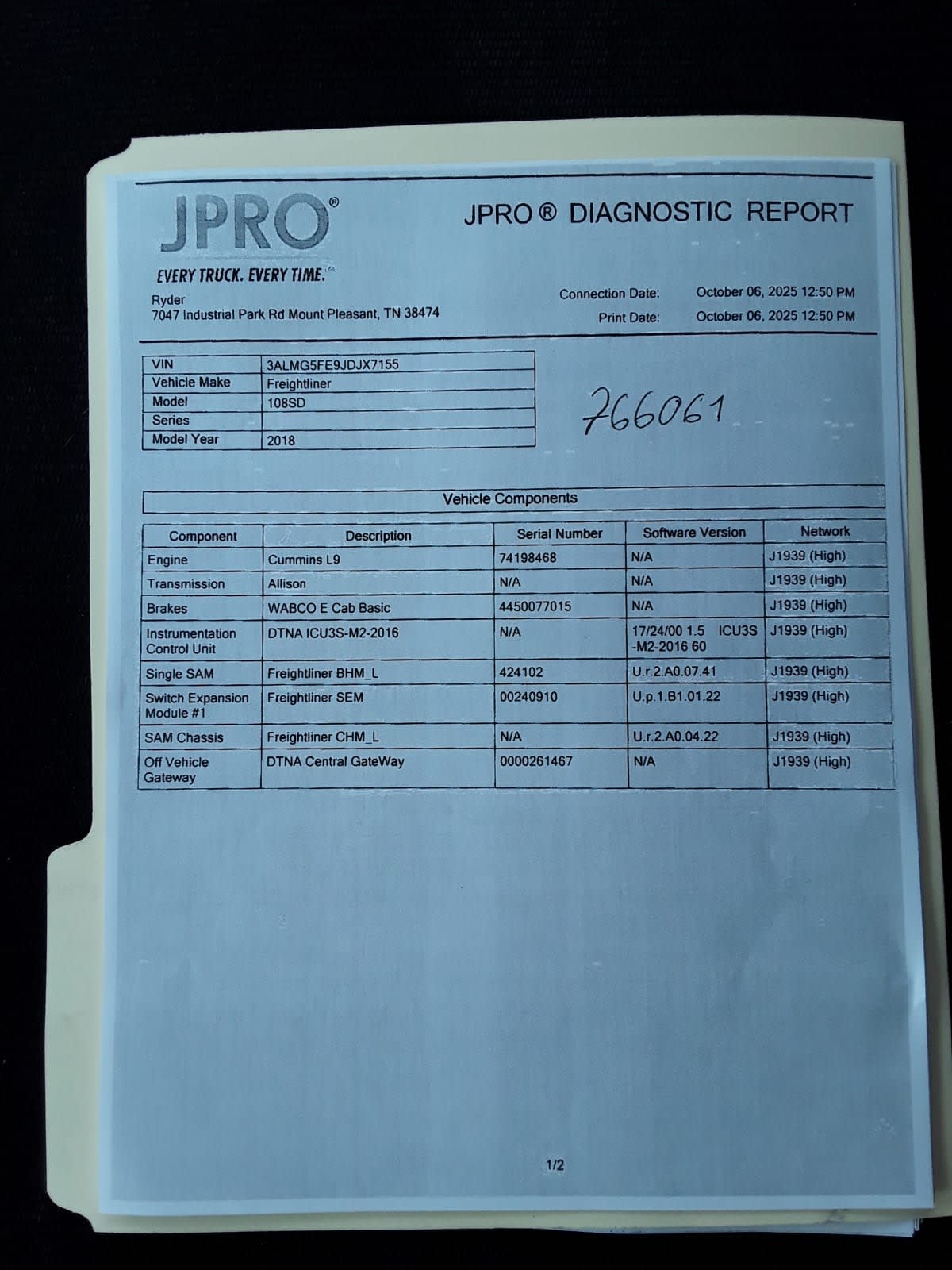 2018 Freightliner/Mercedes 108SD 766061