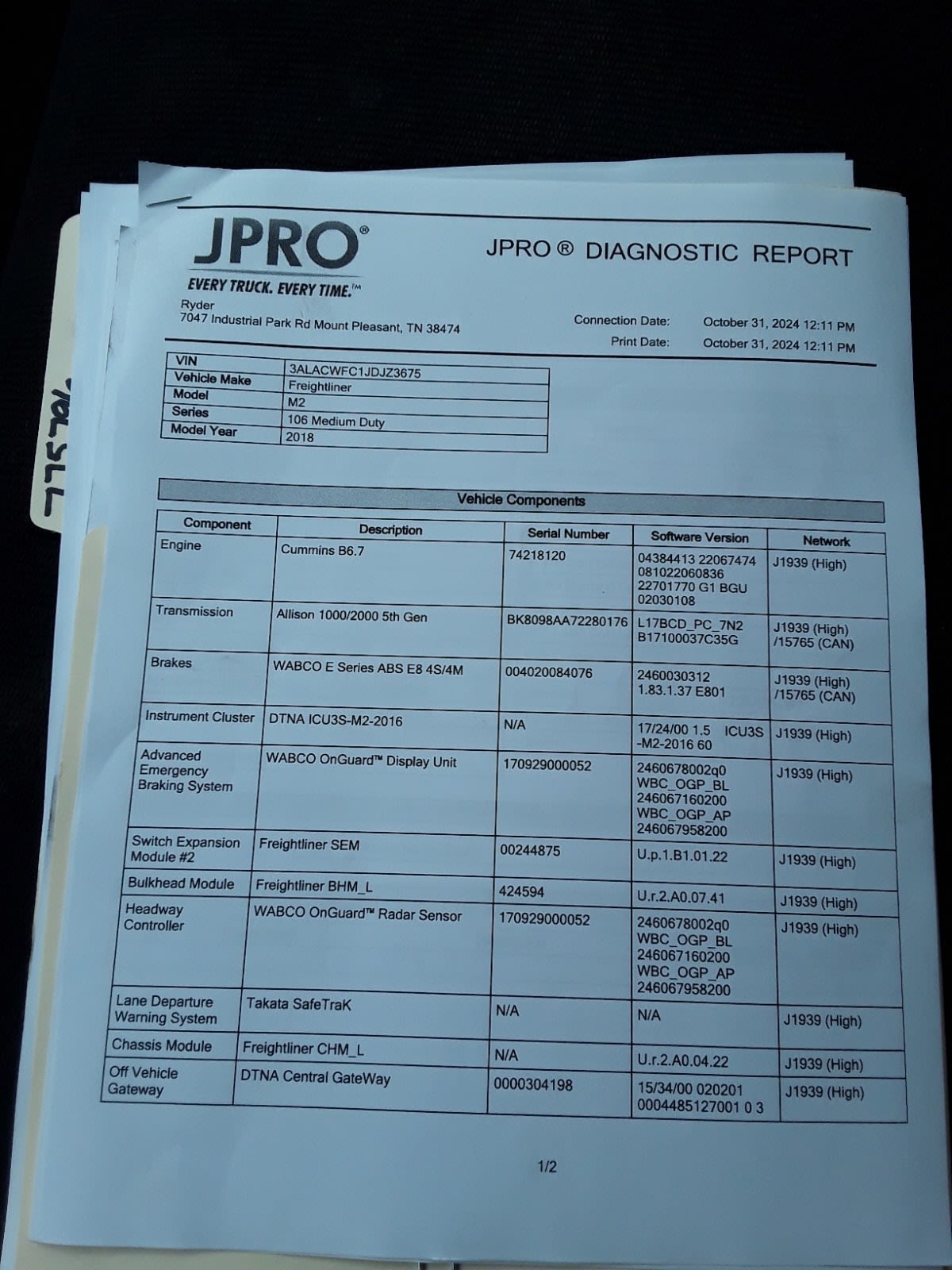 2018 Freightliner/Mercedes M2 106 775796