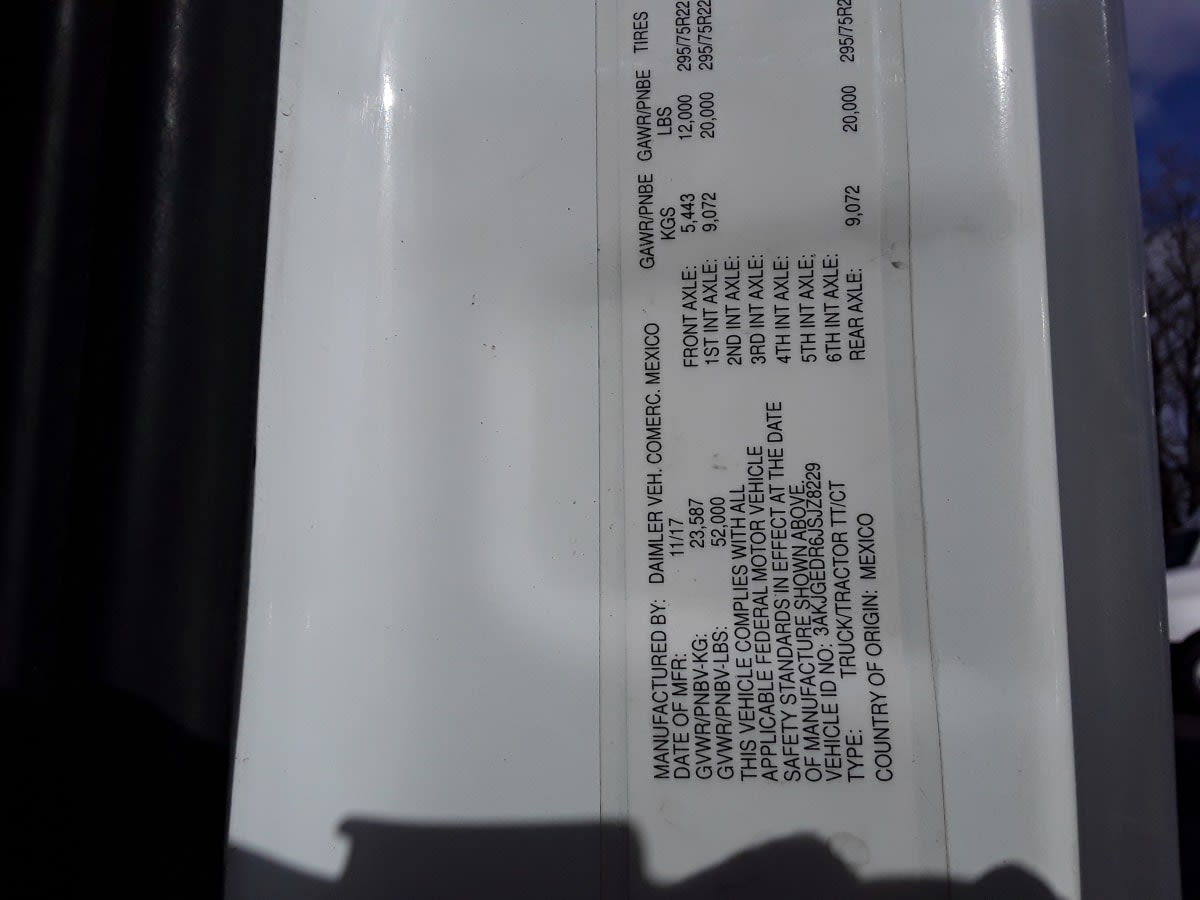 2018 Freightliner/Mercedes CASCADIA 125 776145
