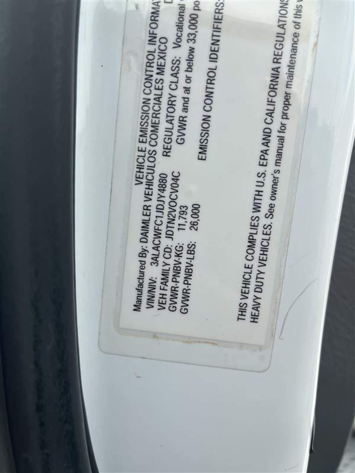 2018 Freightliner M2 106 777847