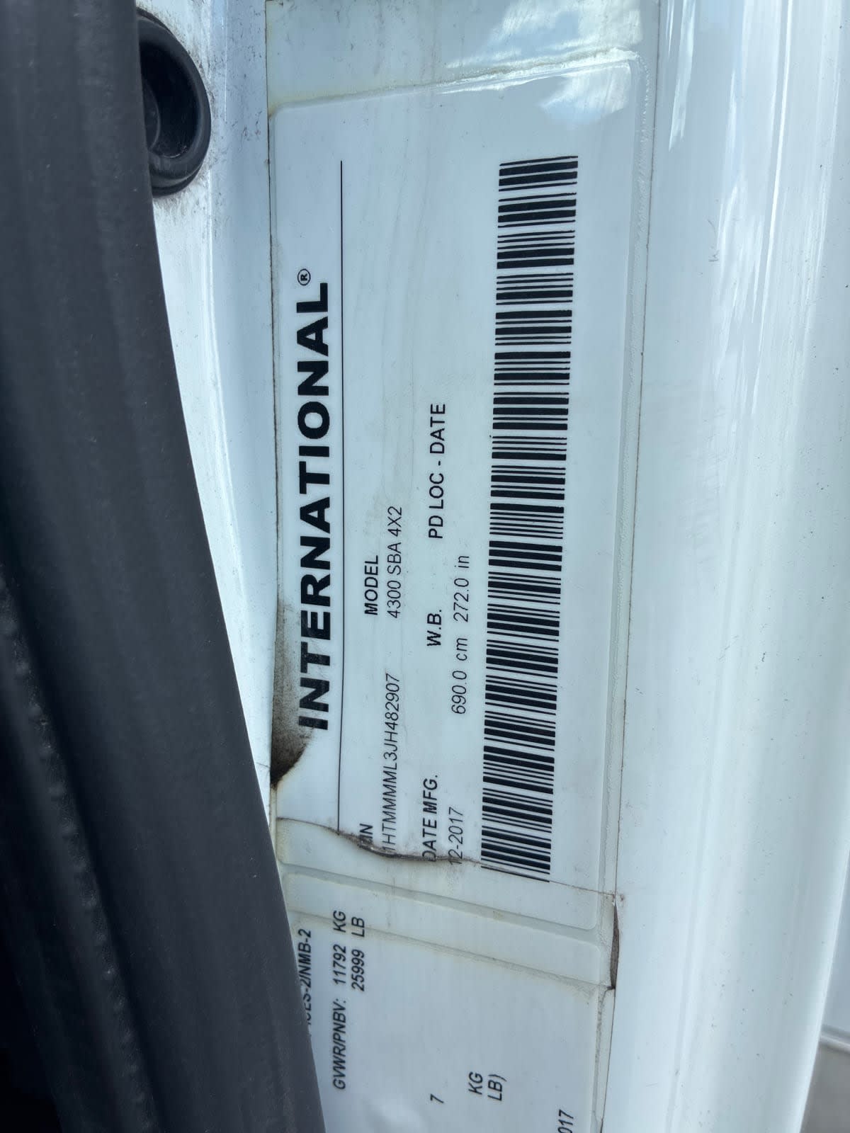 2018 Navistar International 4300 781724