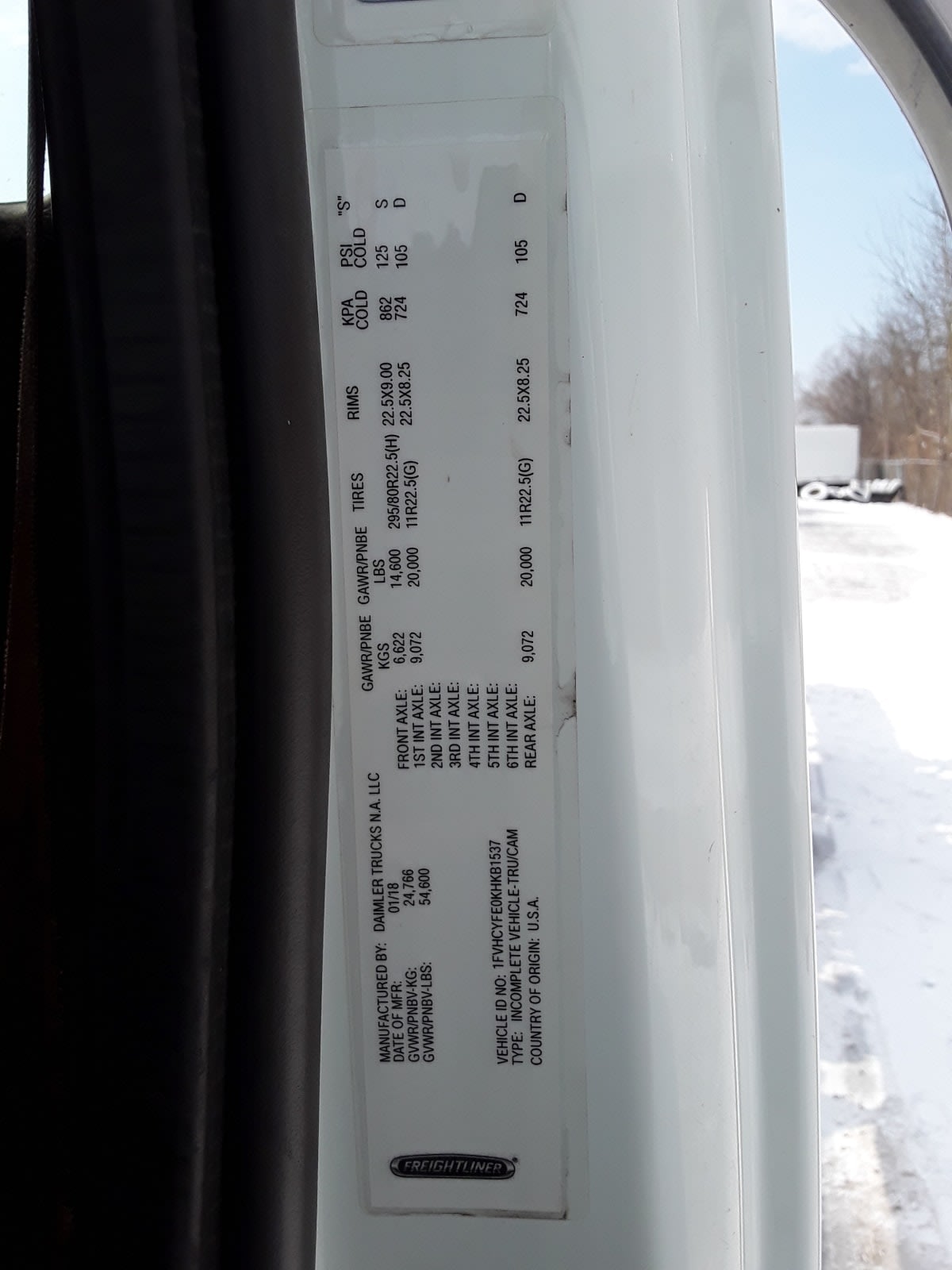 2019 Freightliner/Mercedes M2 106 783318