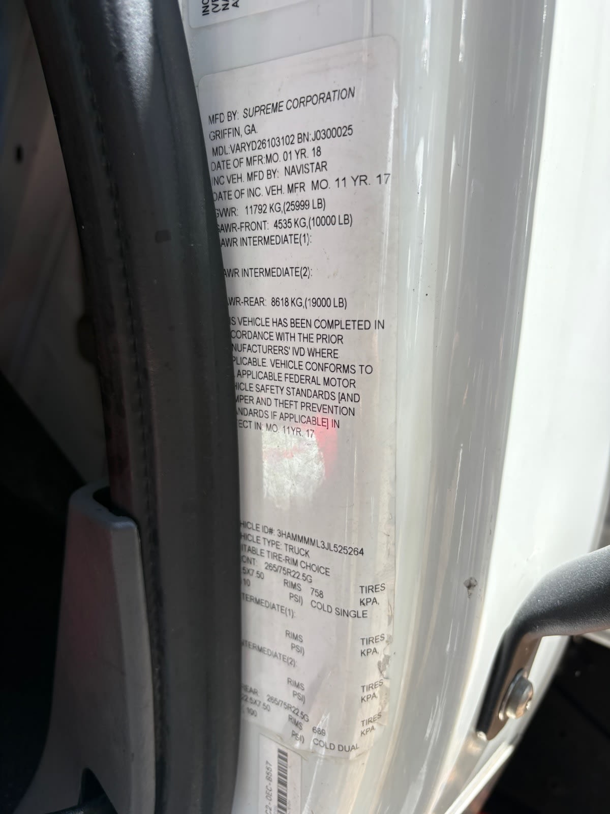 2018 Navistar International 4300 785257