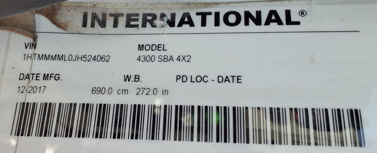 2018 Navistar International 4300 786946