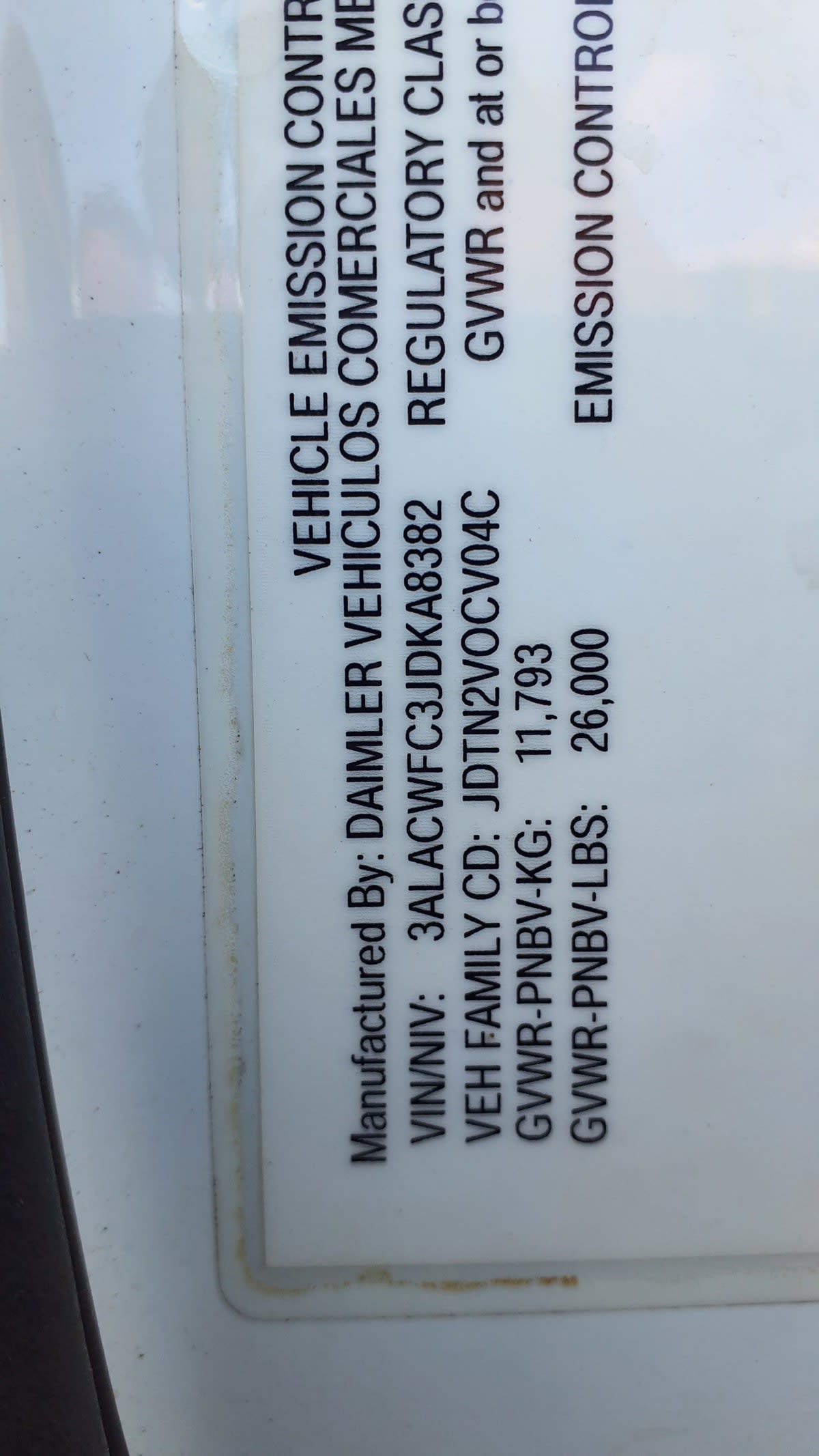 2018 Freightliner/Mercedes M2 106 799880