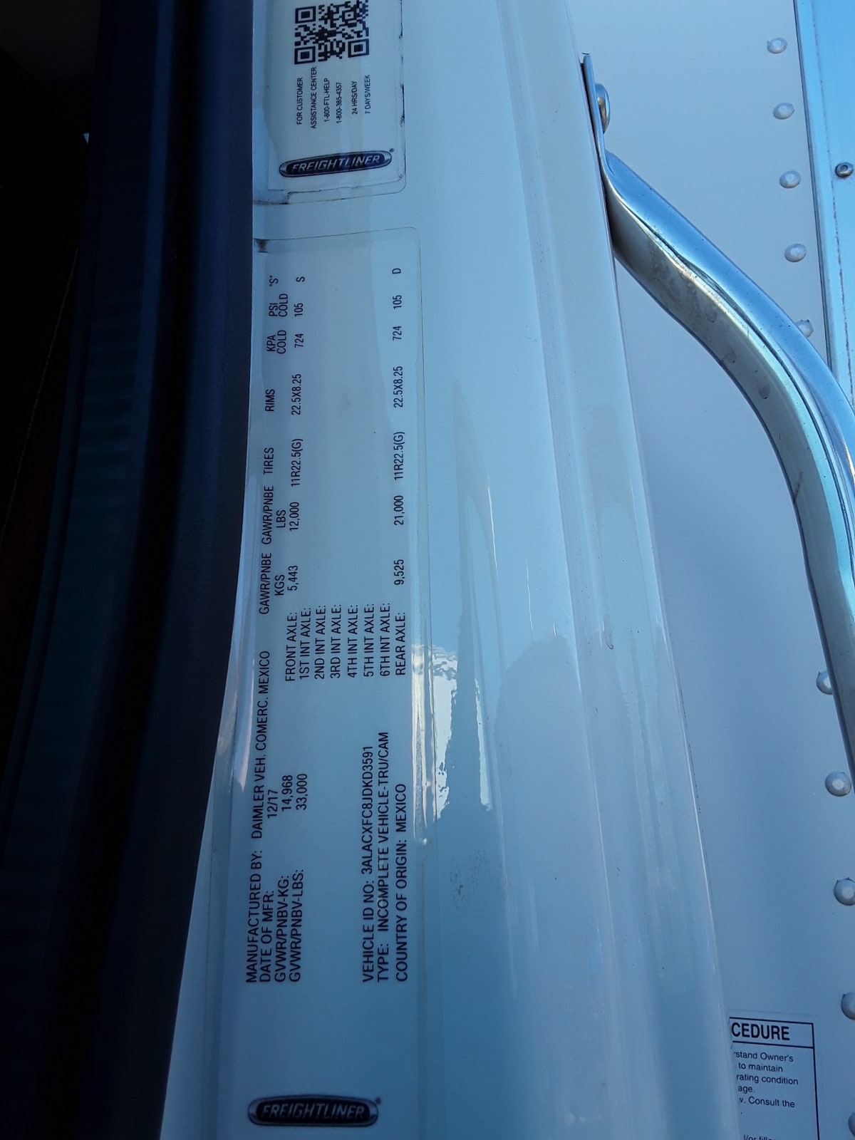 2018 Freightliner/Mercedes M2 106 800129