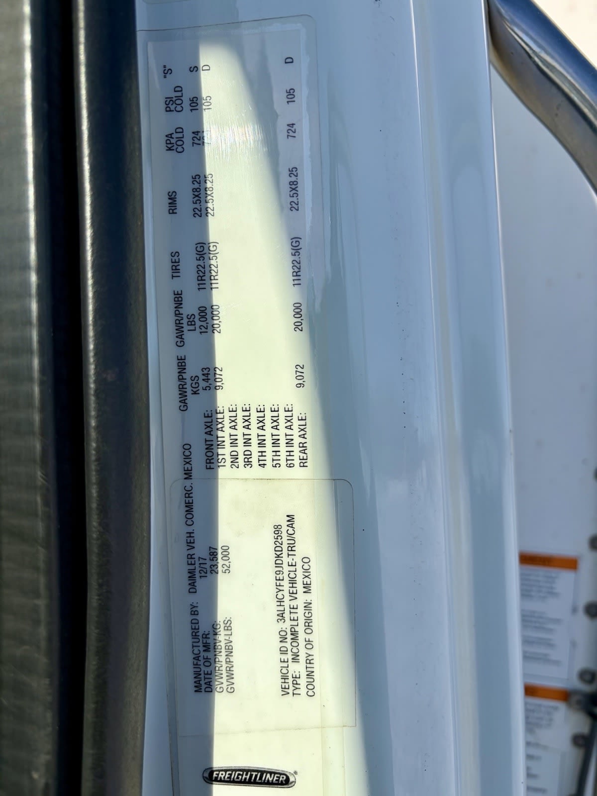 2018 Freightliner/Mercedes M2 106 802434