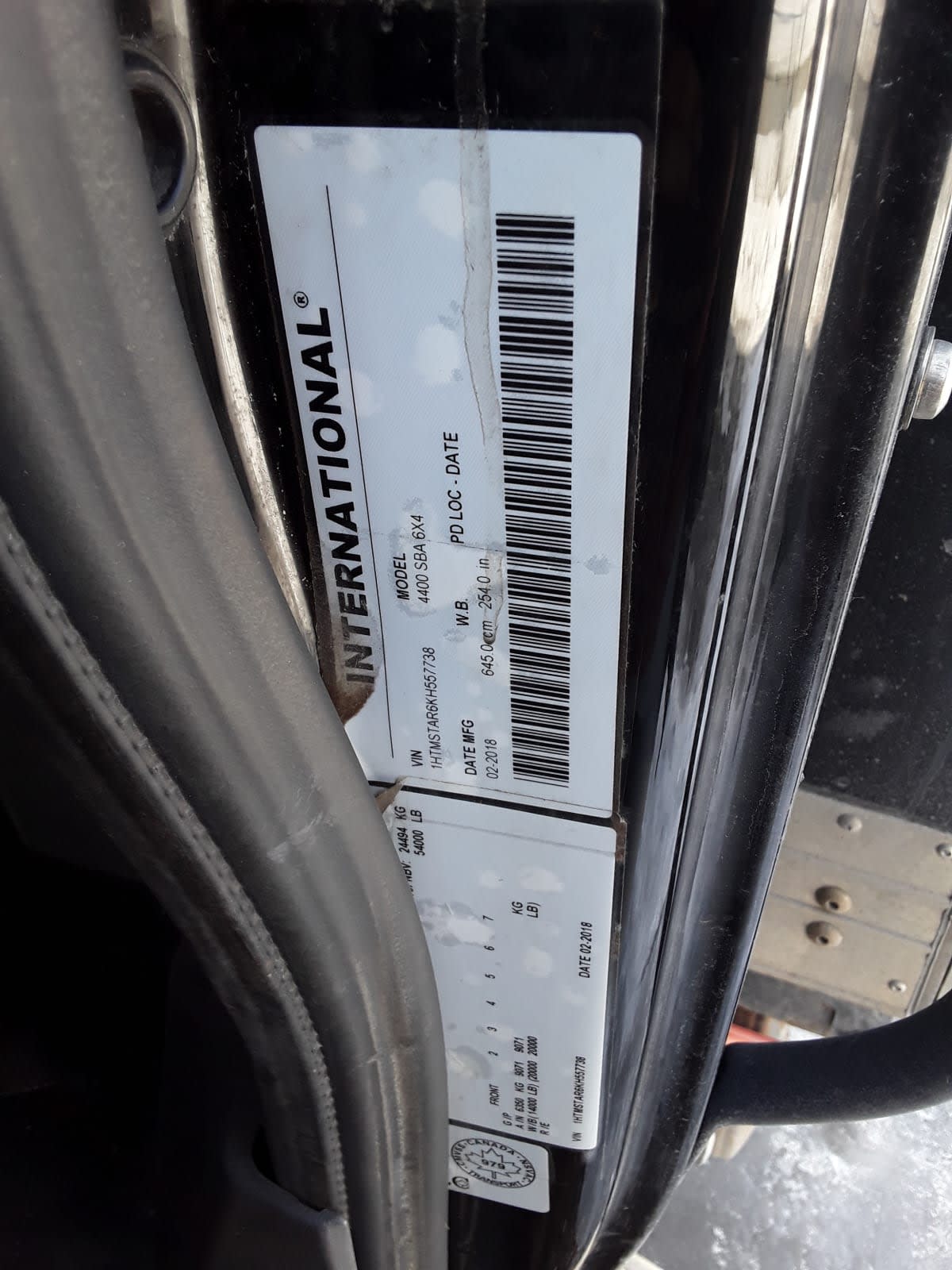 2019 Navistar International 4400 807872