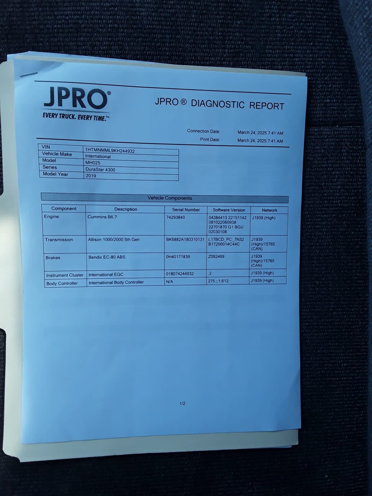 2019 Navistar International 4300LP (4X2) 809477