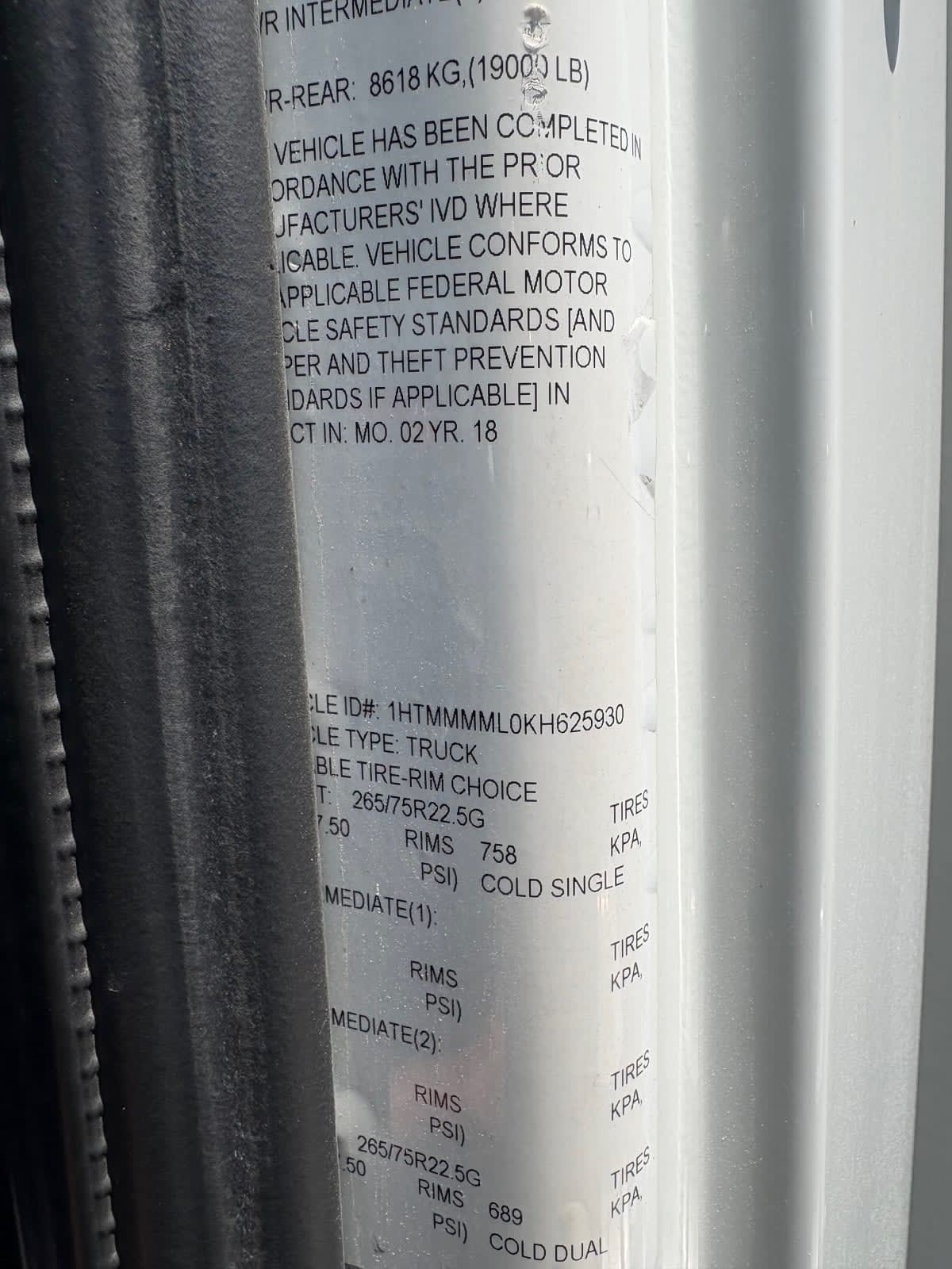2019 Freightliner/Mercedes M2 106 812236