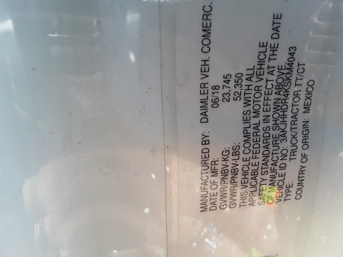 2019 Freightliner/Mercedes NEW CASCADIA PX12664 814223