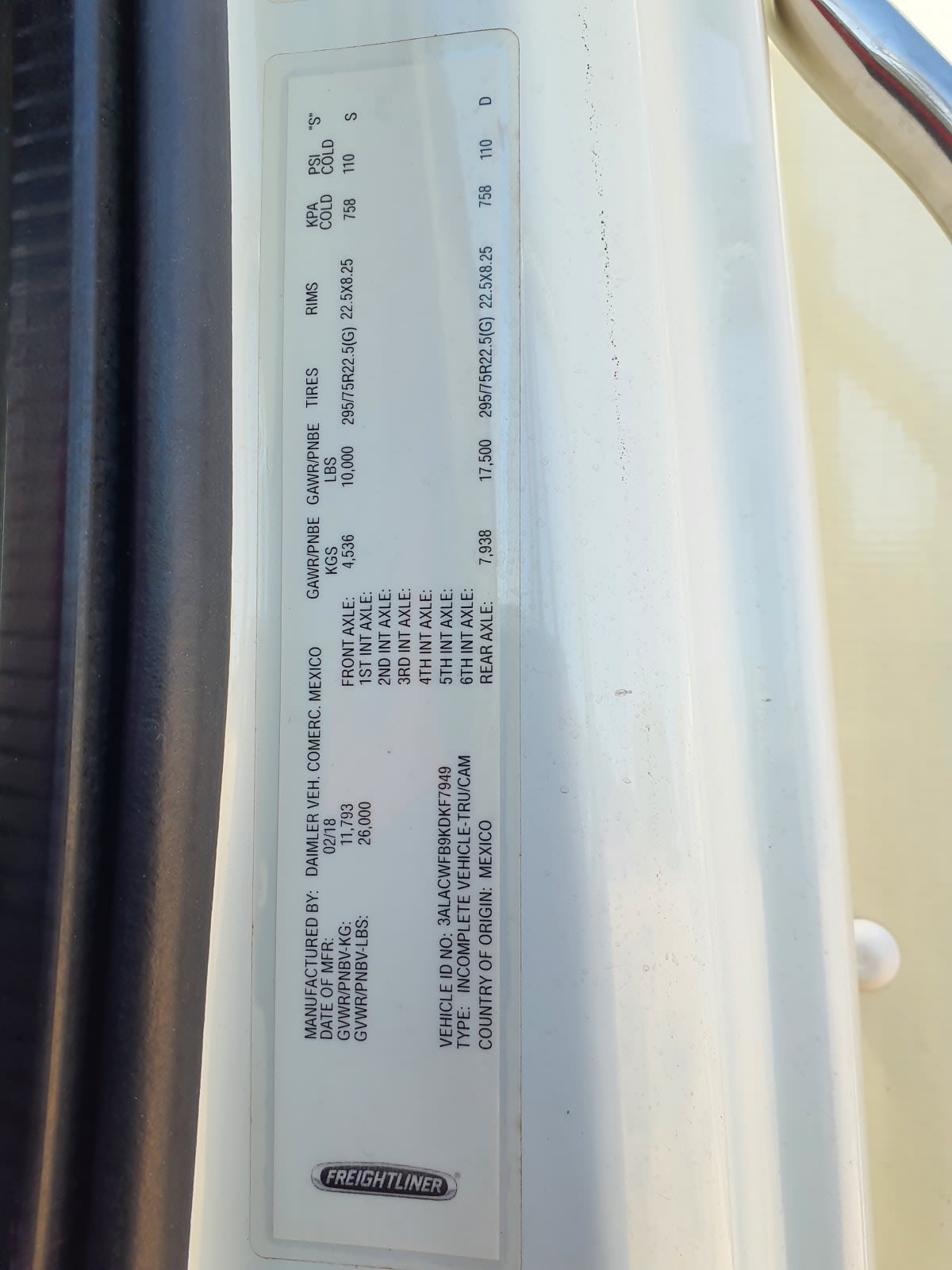 2019 Freightliner M2 106 819281