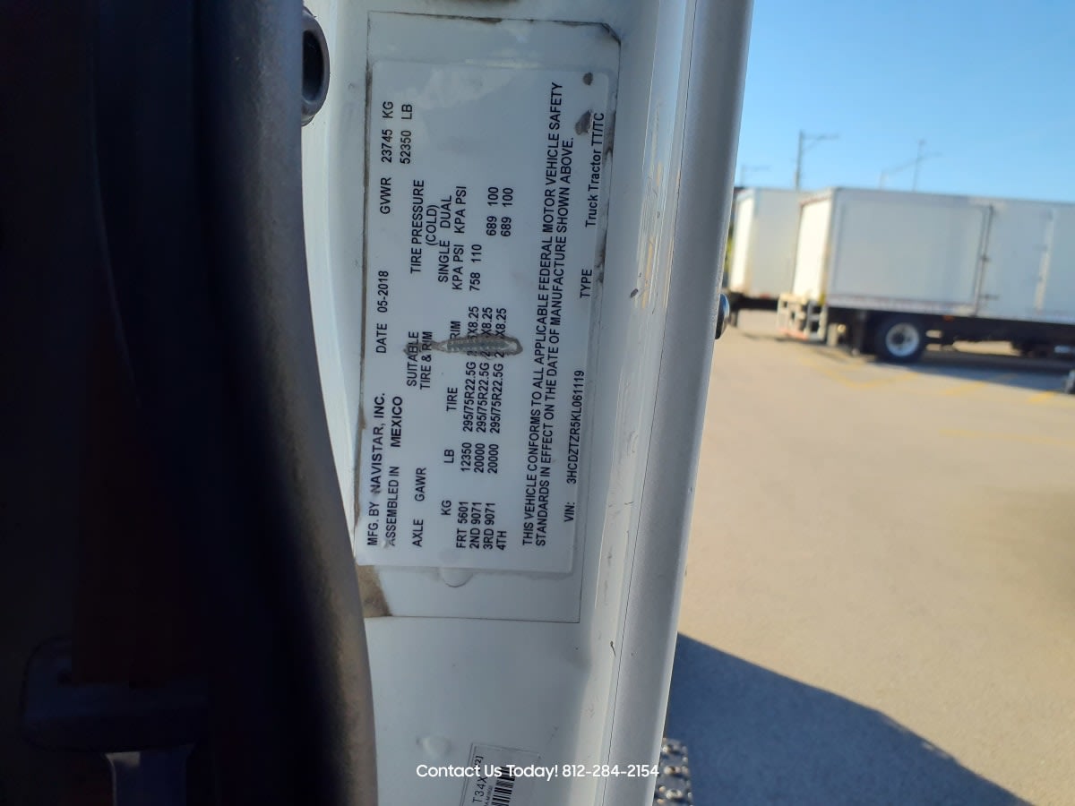 2019 Navistar International LT625 DAYCAB T/A 825217