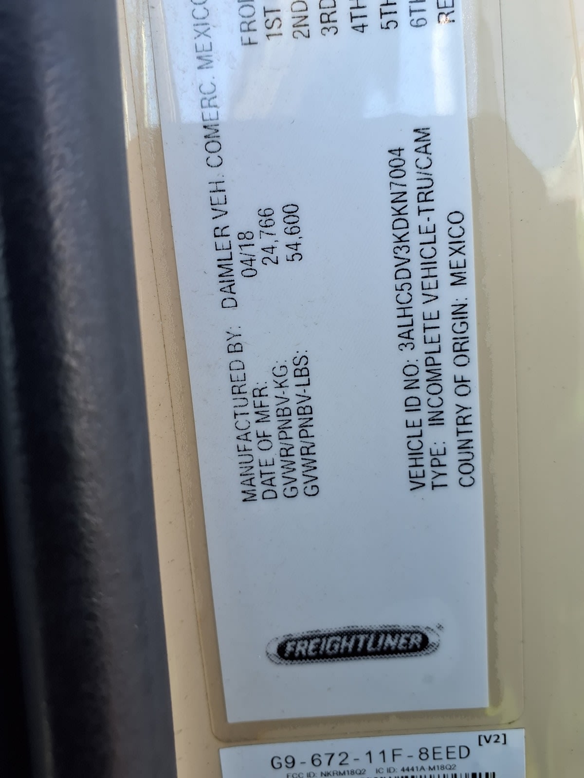 2019 Freightliner/Mercedes M2 112 825372