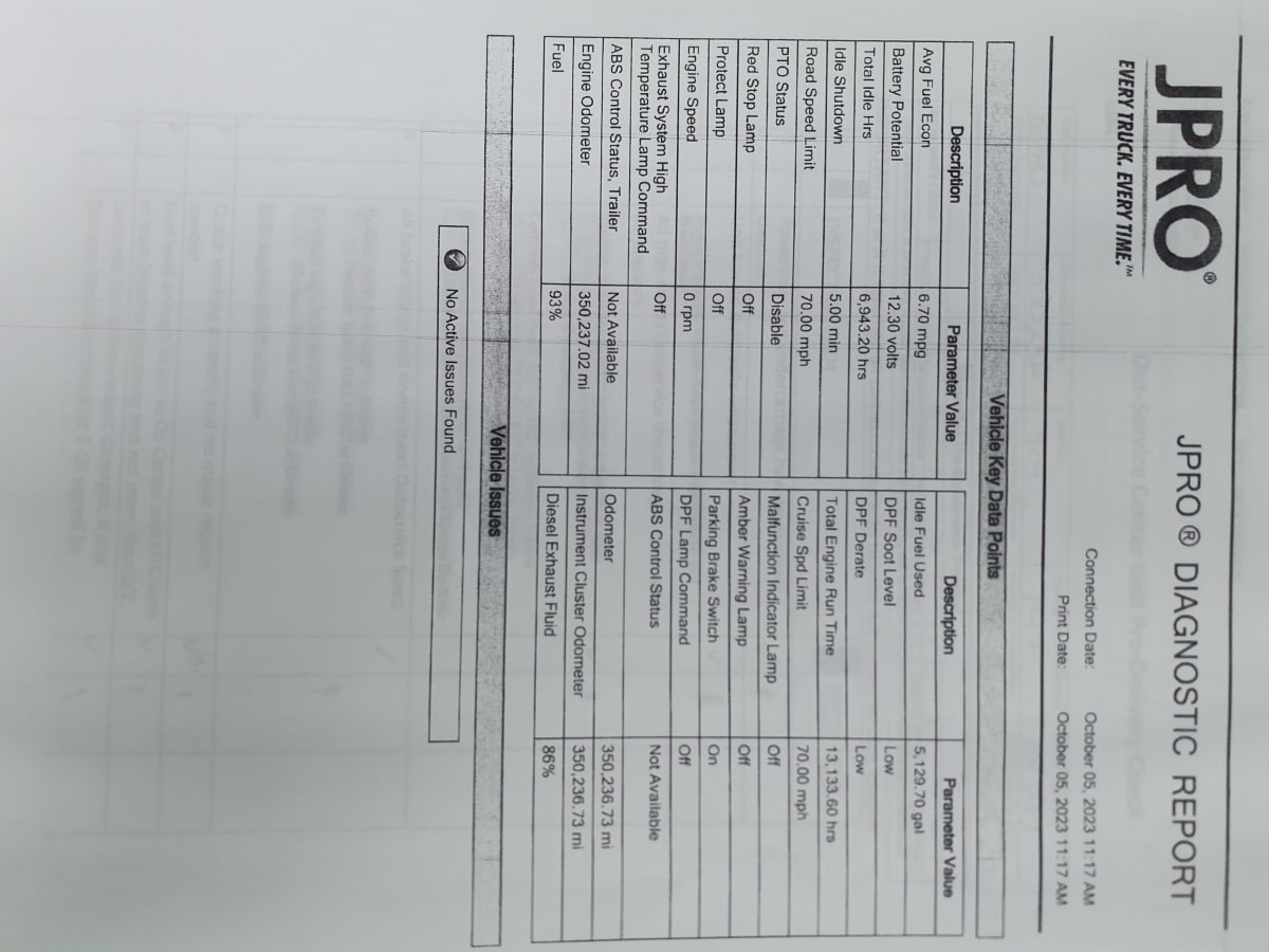 2019 Navistar International LT625 SLPR CAB 829135