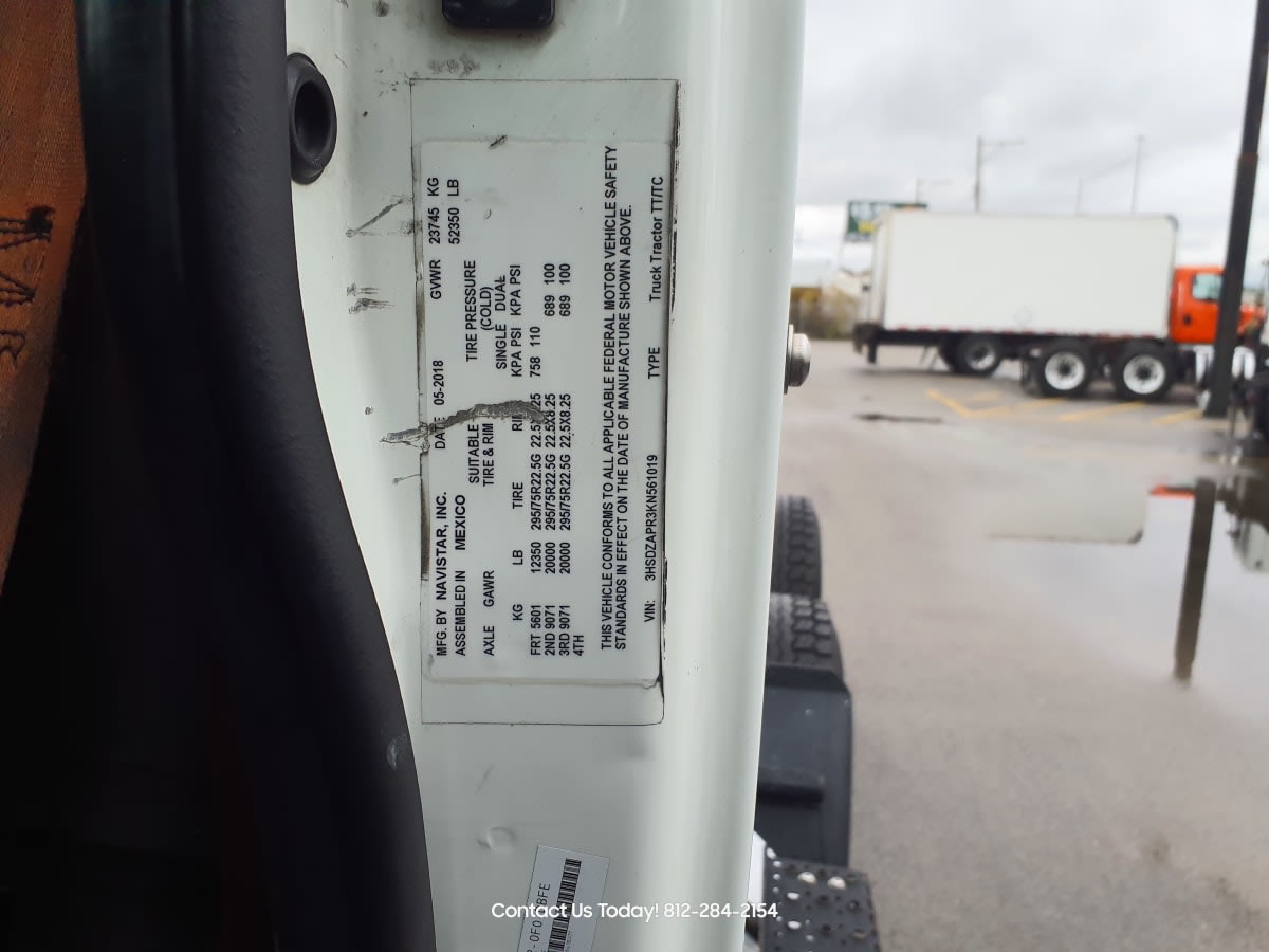 2019 Navistar International LT625 DAYCAB T/A 829715