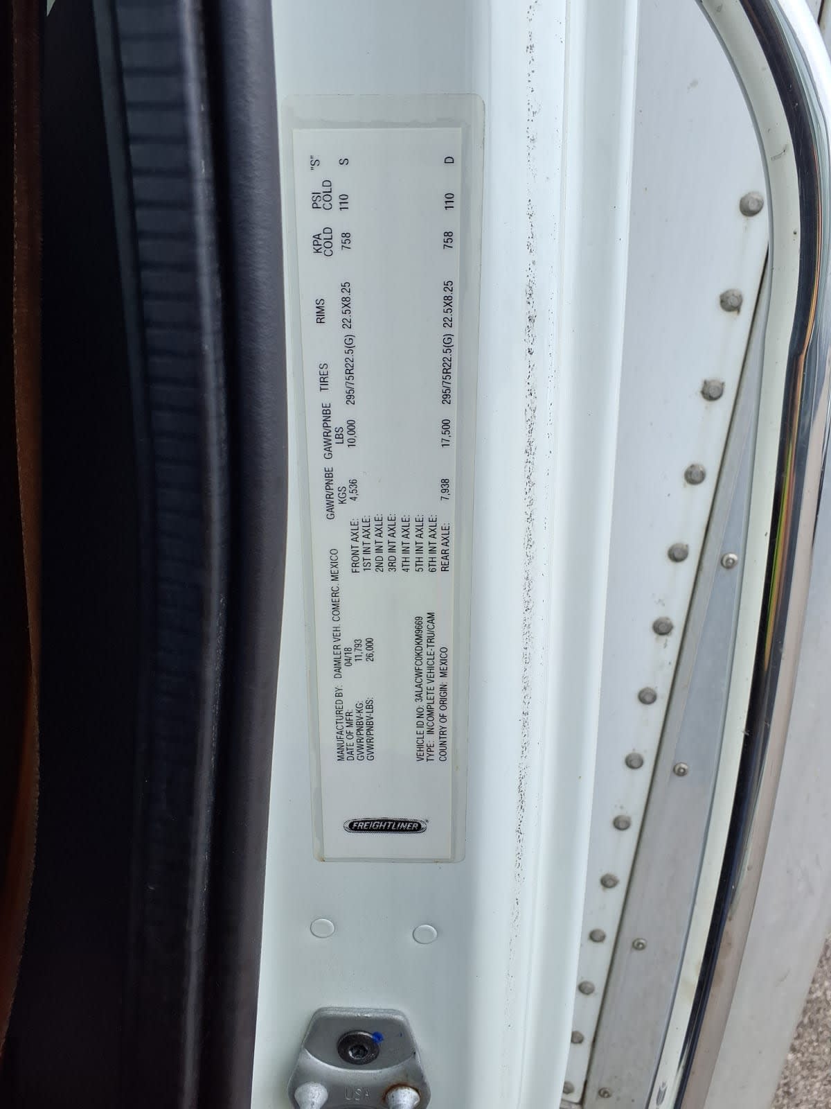 2019 Freightliner/Mercedes M2 106 830565