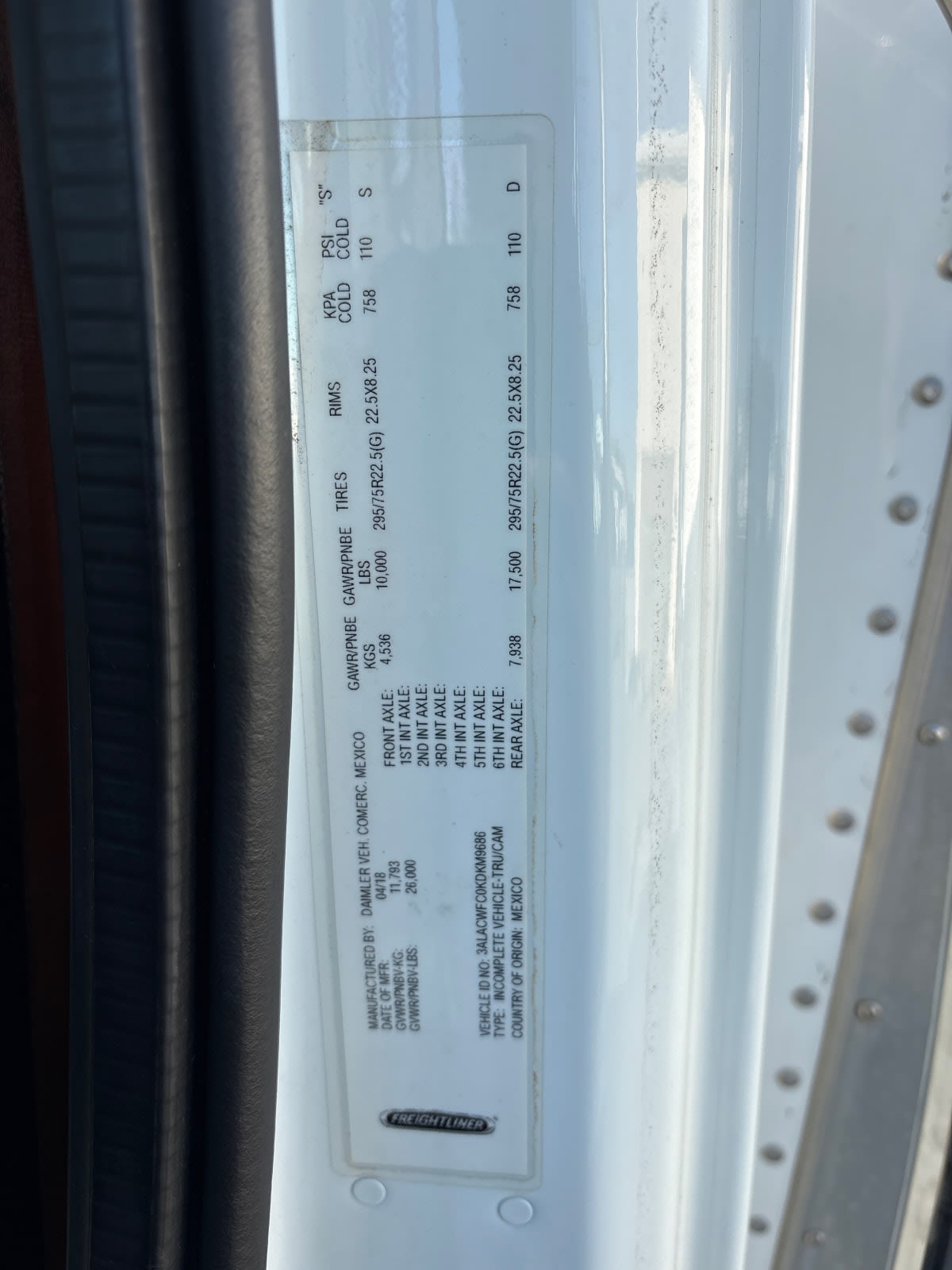 2019 Freightliner/Mercedes M2 106 830695