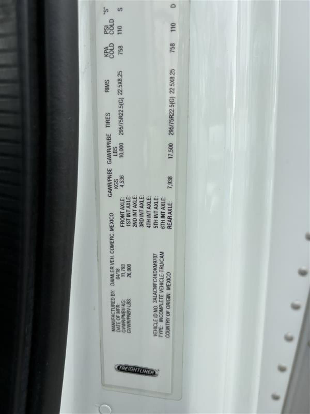 2019 Freightliner/Mercedes M2 106 831367