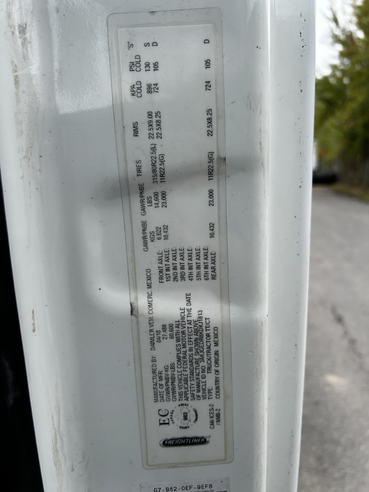 2019 Freightliner CASCADIA 125 836405