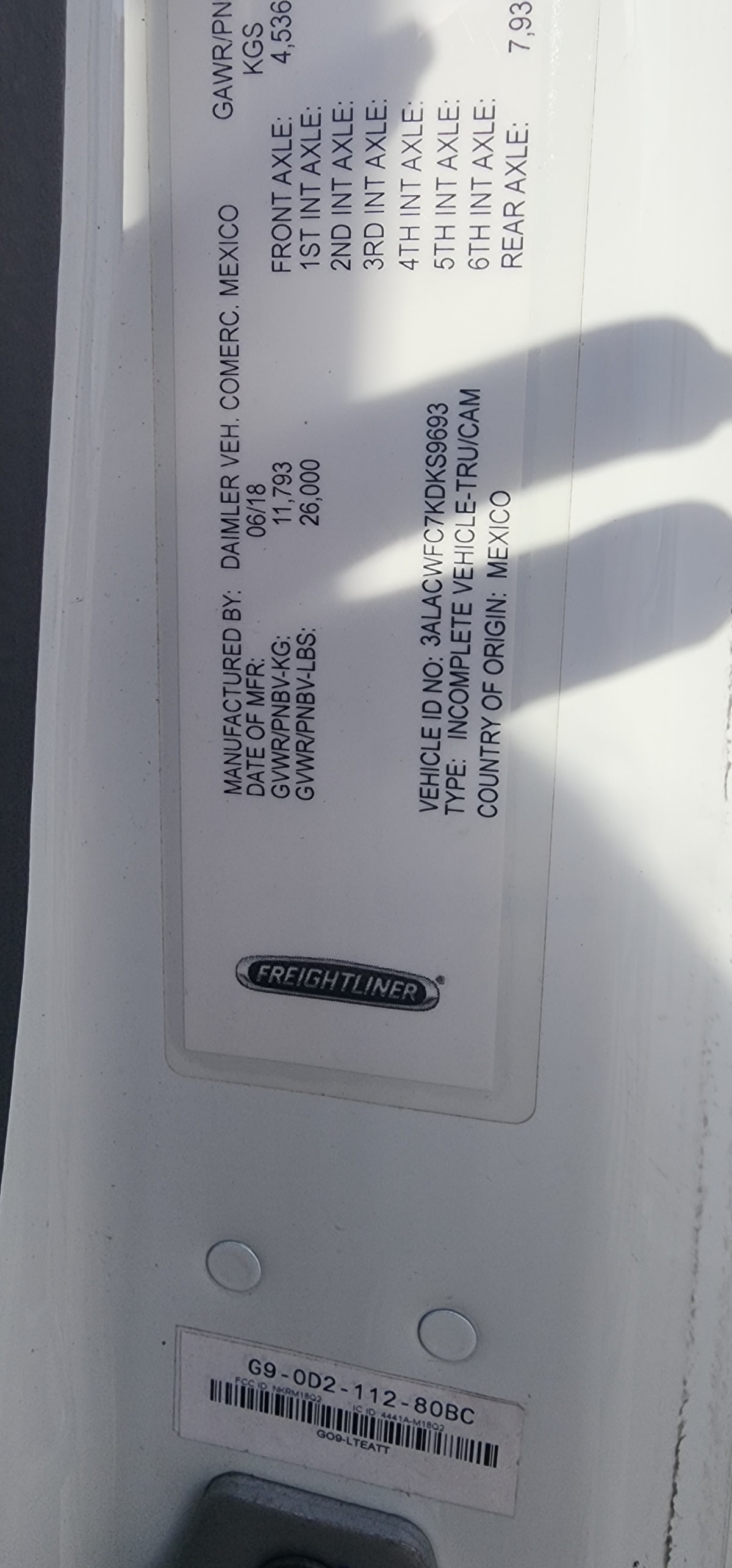 2019 Freightliner/Mercedes M2 106 837478