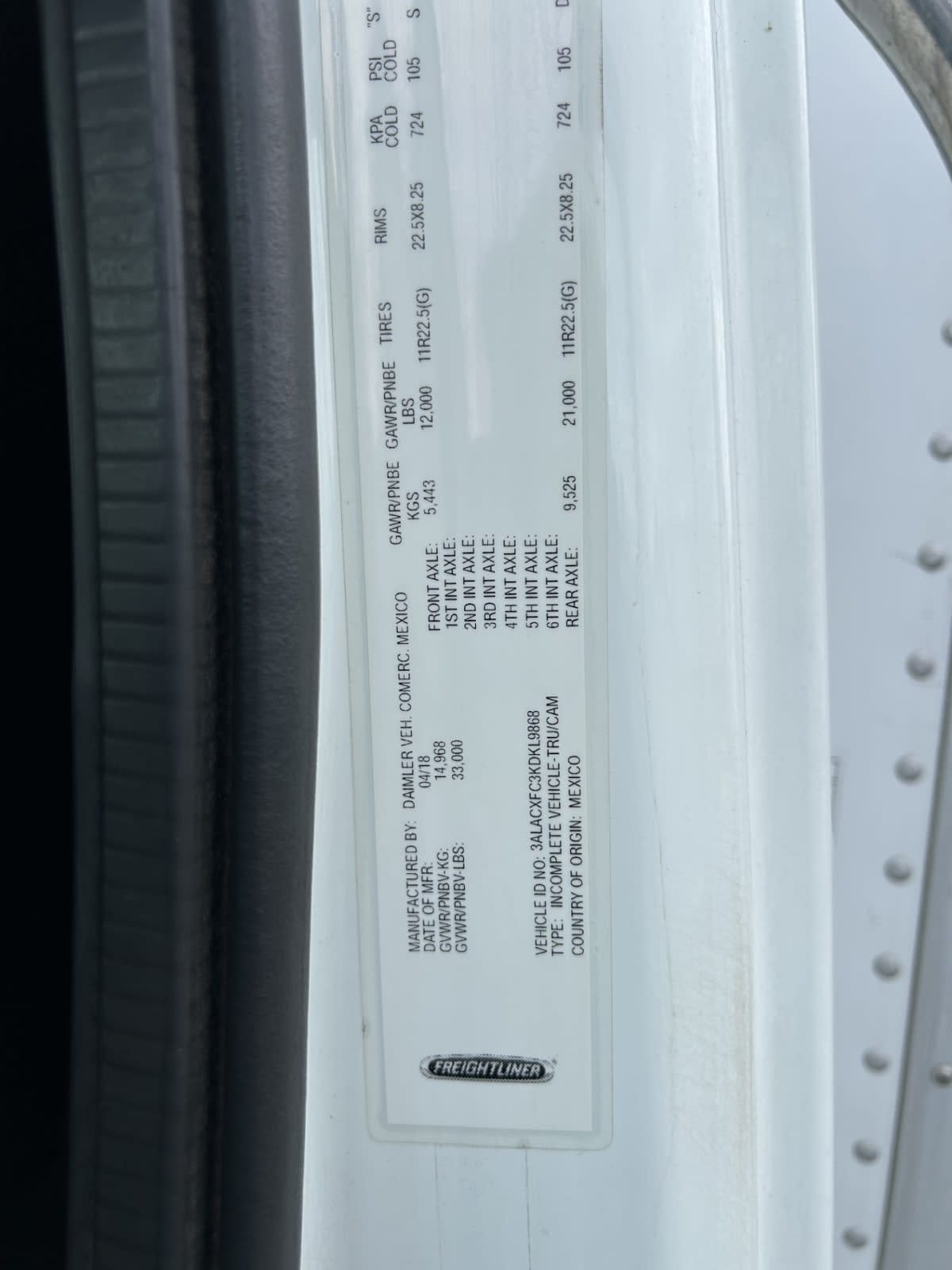 2019 Freightliner M2 106 841281