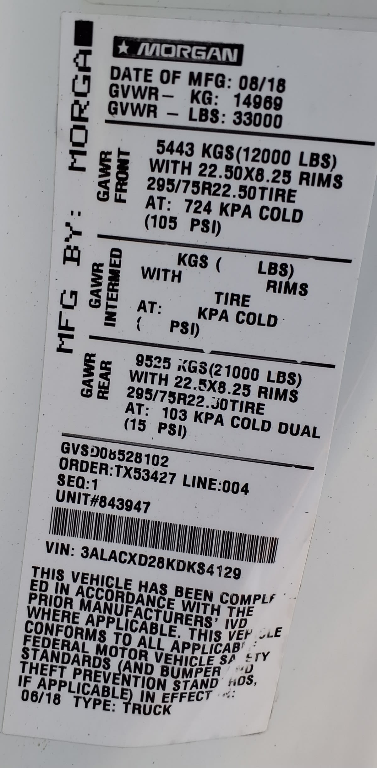 2019 Freightliner/Mercedes M2 106 843947