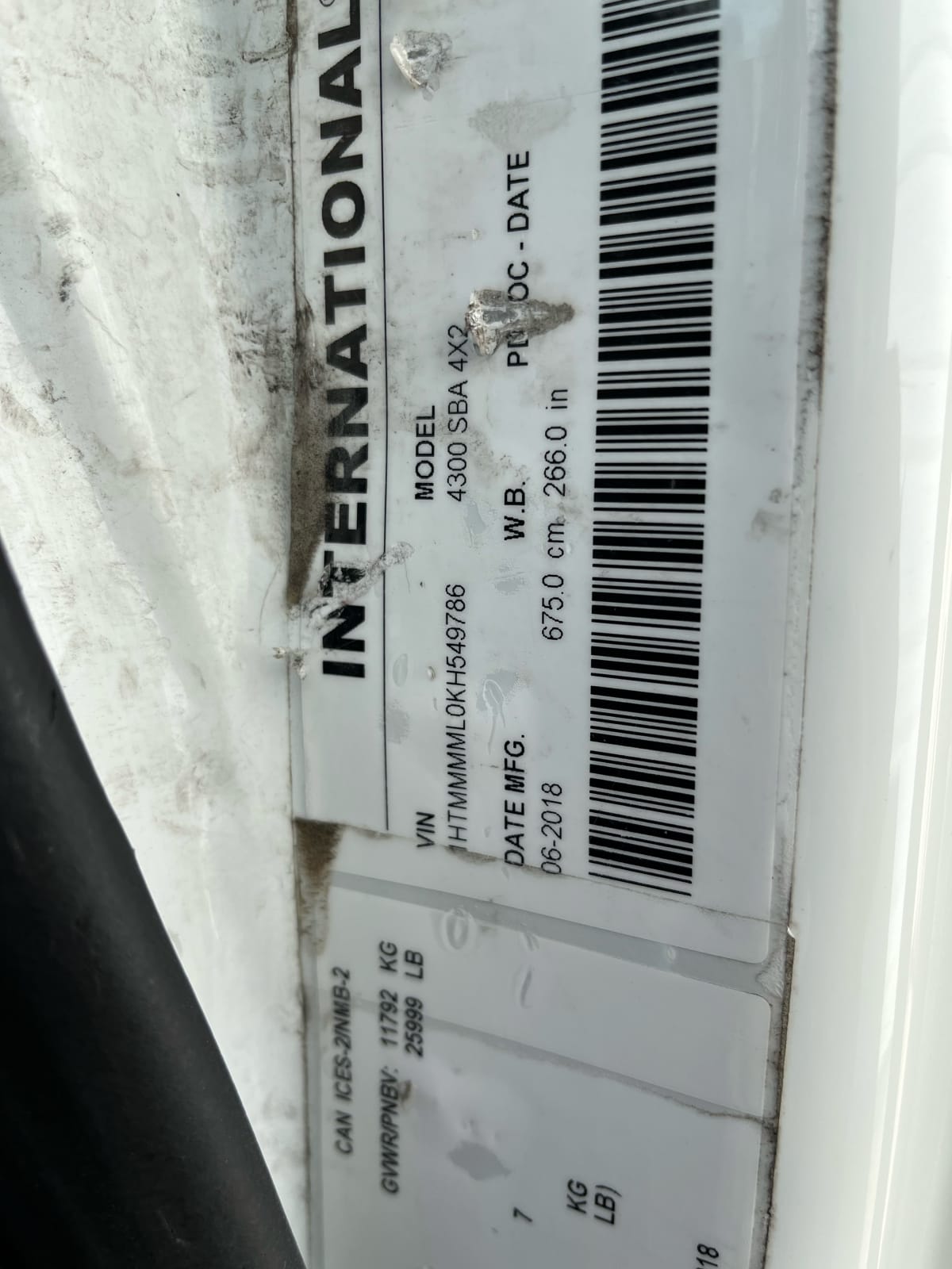 2019 Navistar International 4300 860738