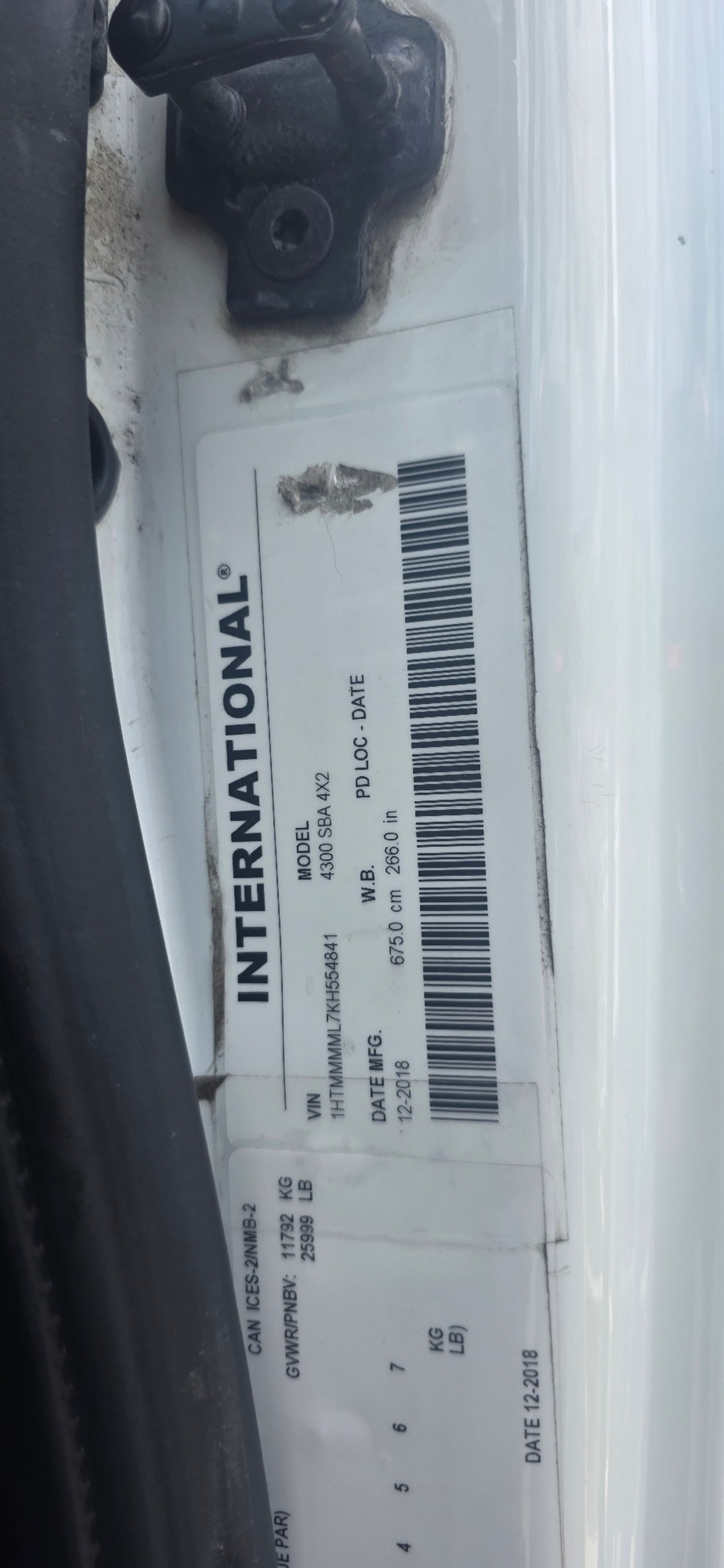 2019 Navistar International 4300 861188