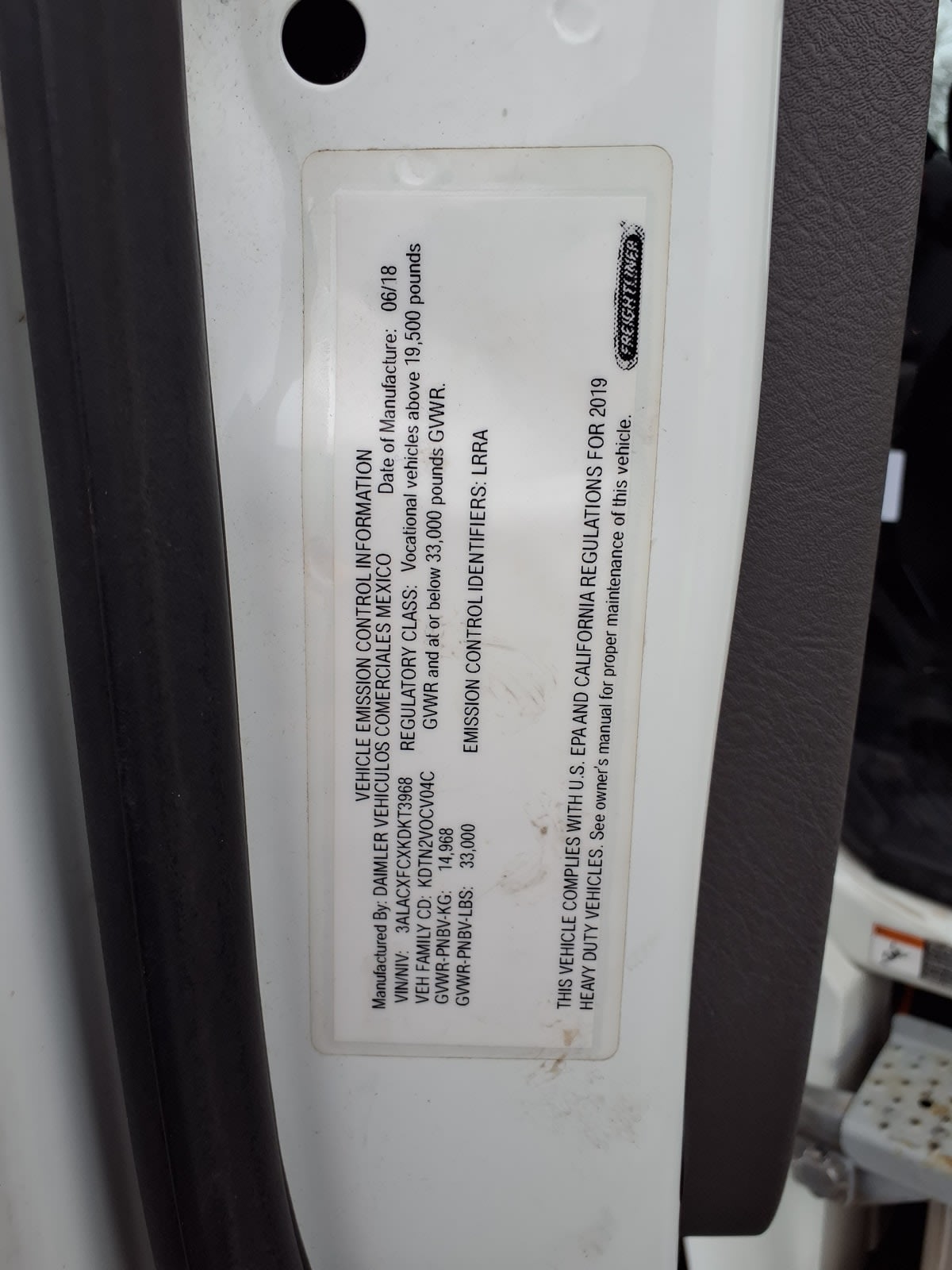 2019 Freightliner/Mercedes M2 106 863045