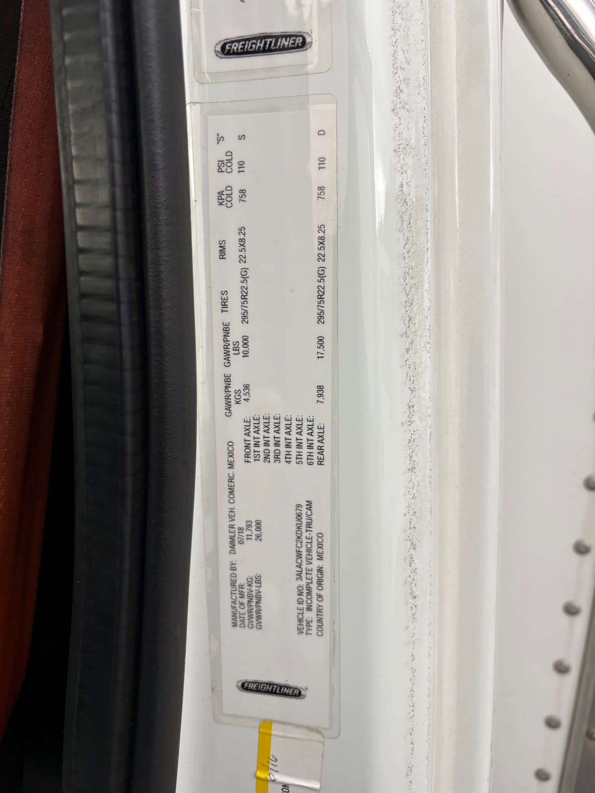 2019 Freightliner/Mercedes M2 106 863637