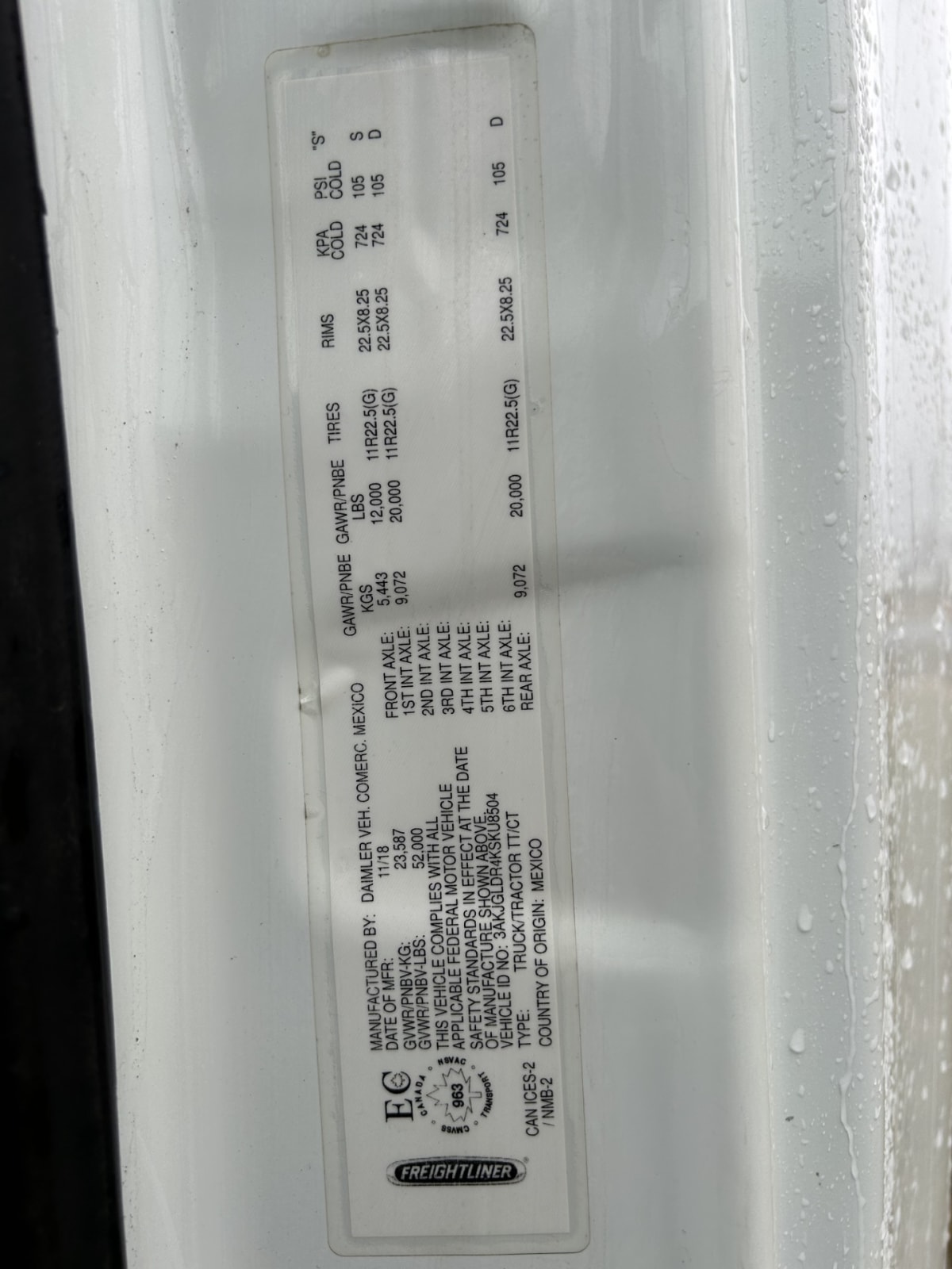 2019 Freightliner/Mercedes CASCADIA 125 866030