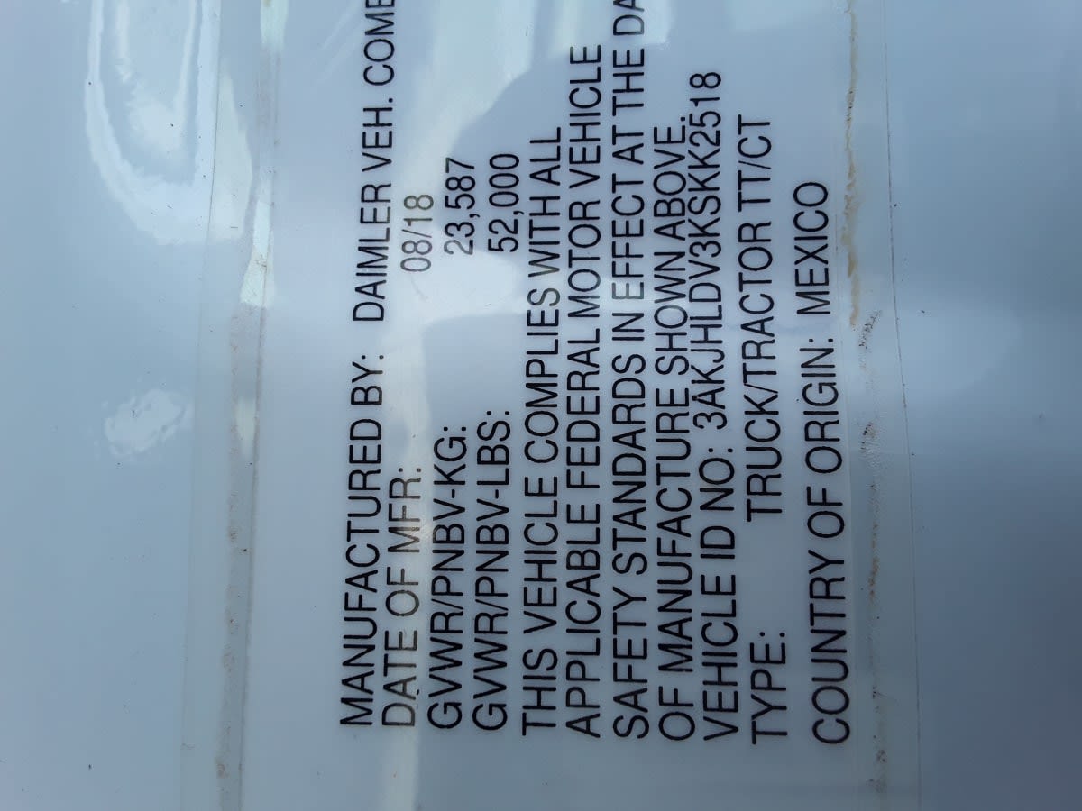 2019 Freightliner/Mercedes NEW CASCADIA PX12664 866457