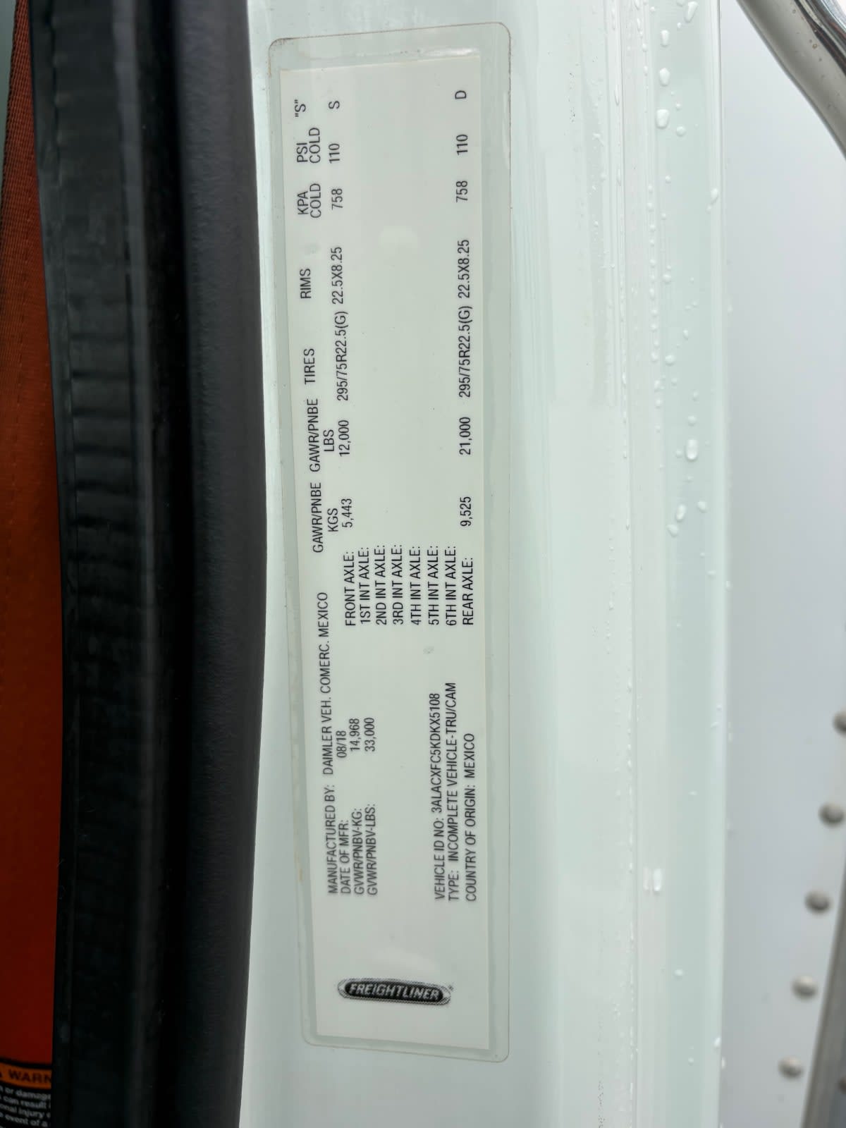 2019 Freightliner/Mercedes M2 106 867507