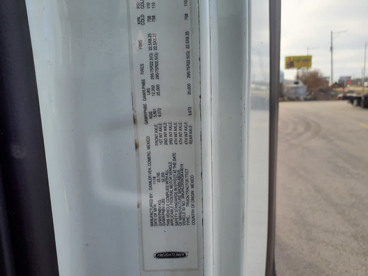 2019 Freightliner/Mercedes NEW CASCADIA PX12664 869544