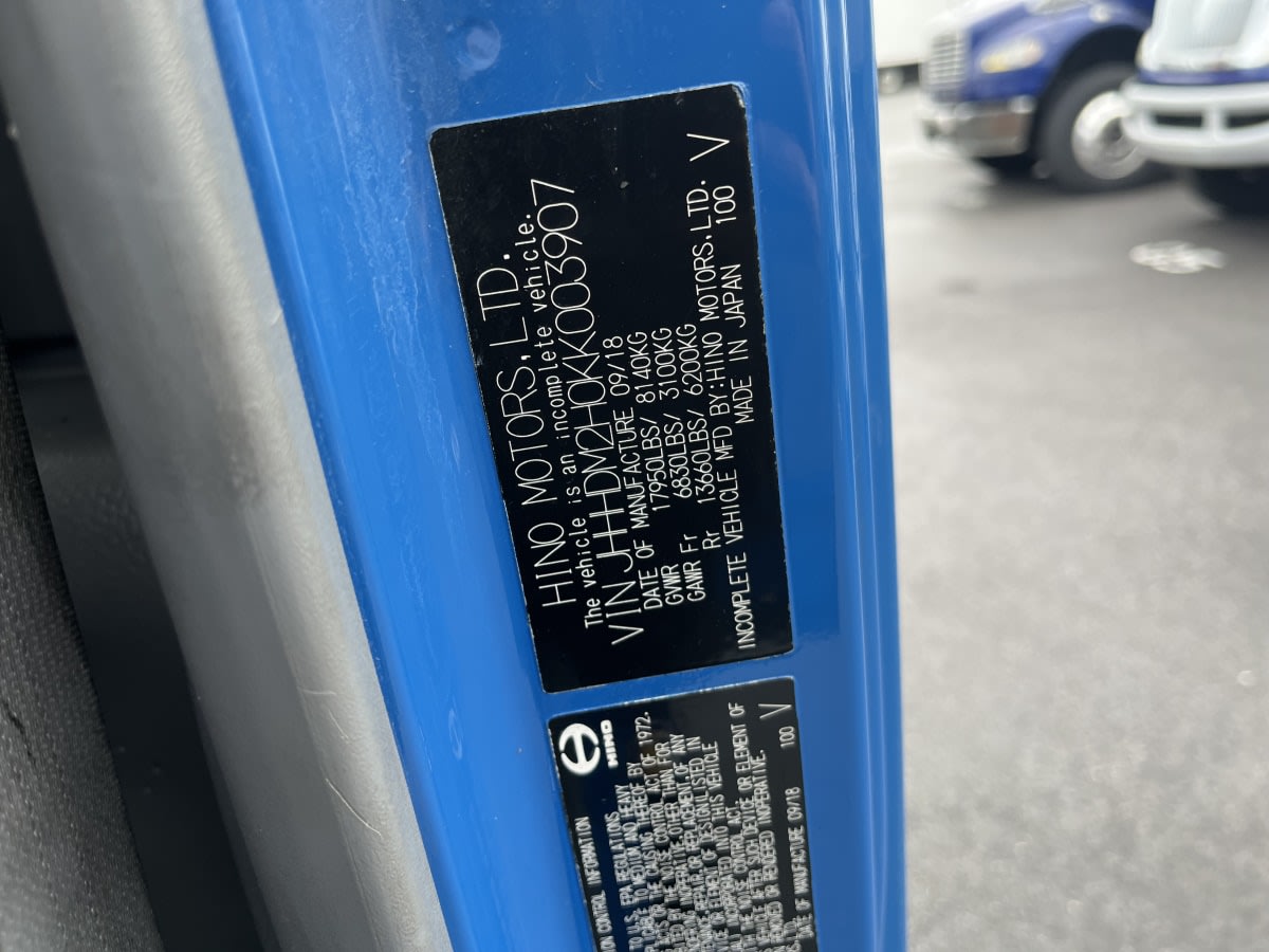 2019 Hino HINO 195 873839