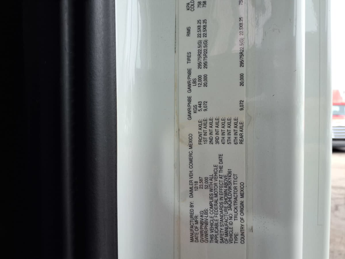 2019 Freightliner/Mercedes NEW CASCADIA PX12664 874392