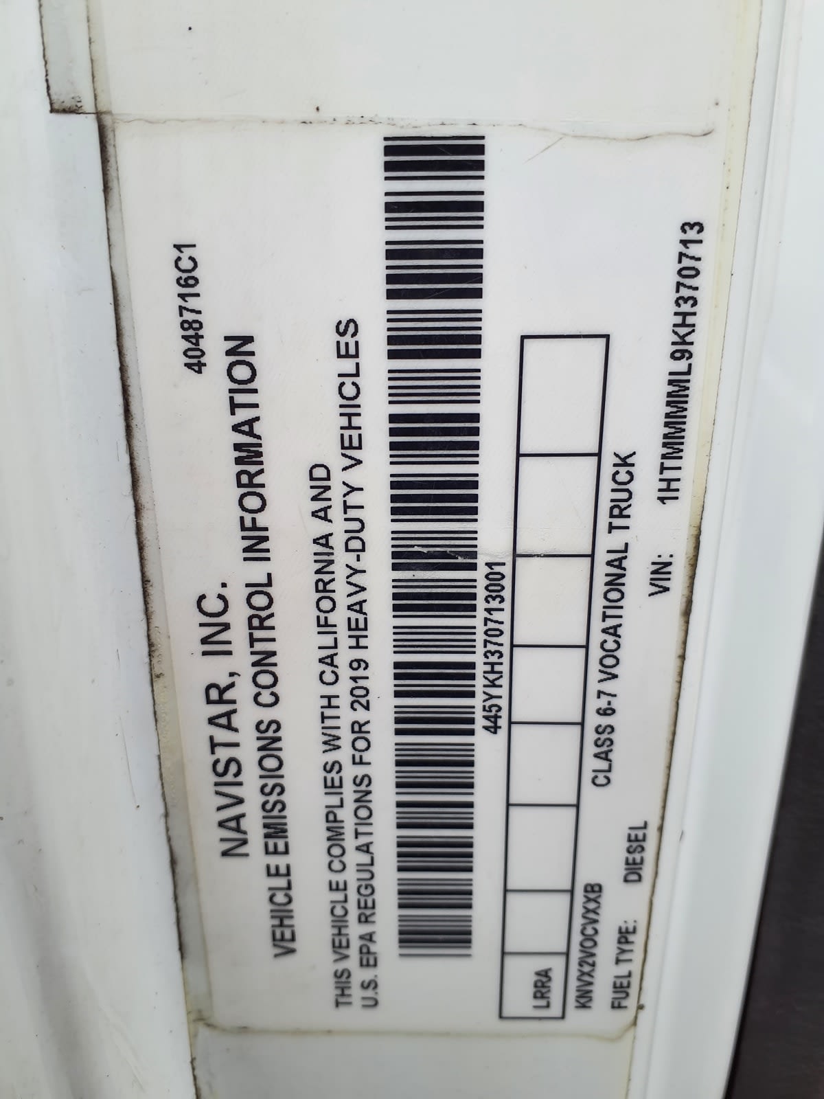 2019 Navistar International 4300 876024