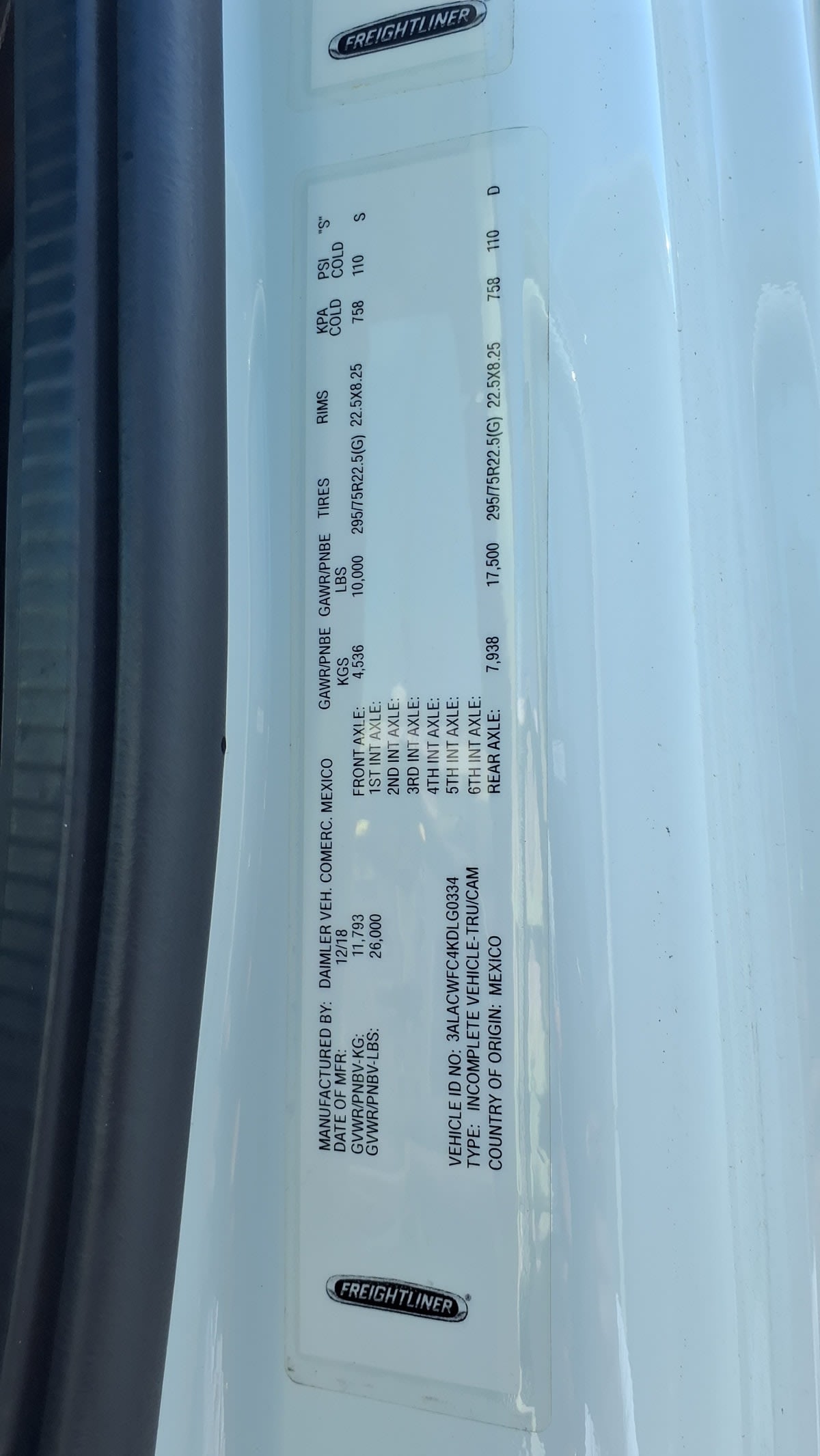 2019 Freightliner/Mercedes M2 106 876892