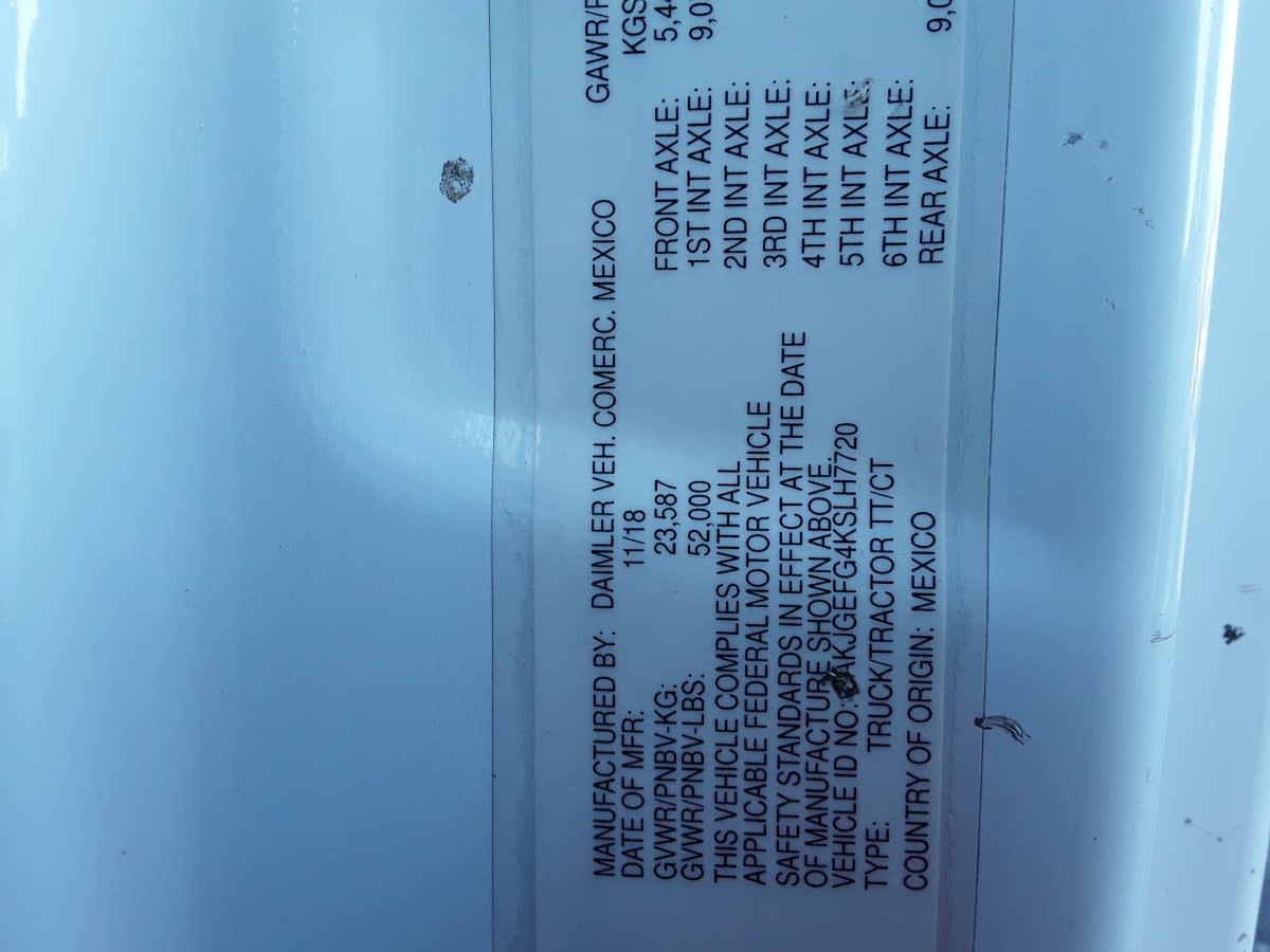 2019 Freightliner/Mercedes CASCADIA 125 877158