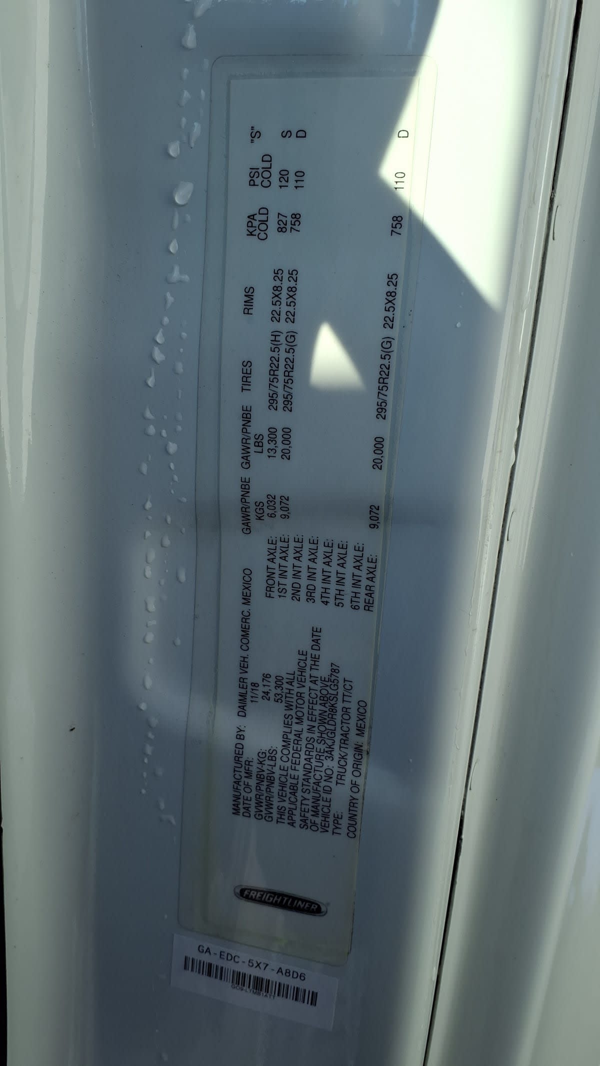 2019 Freightliner/Mercedes CASCADIA 125 877484