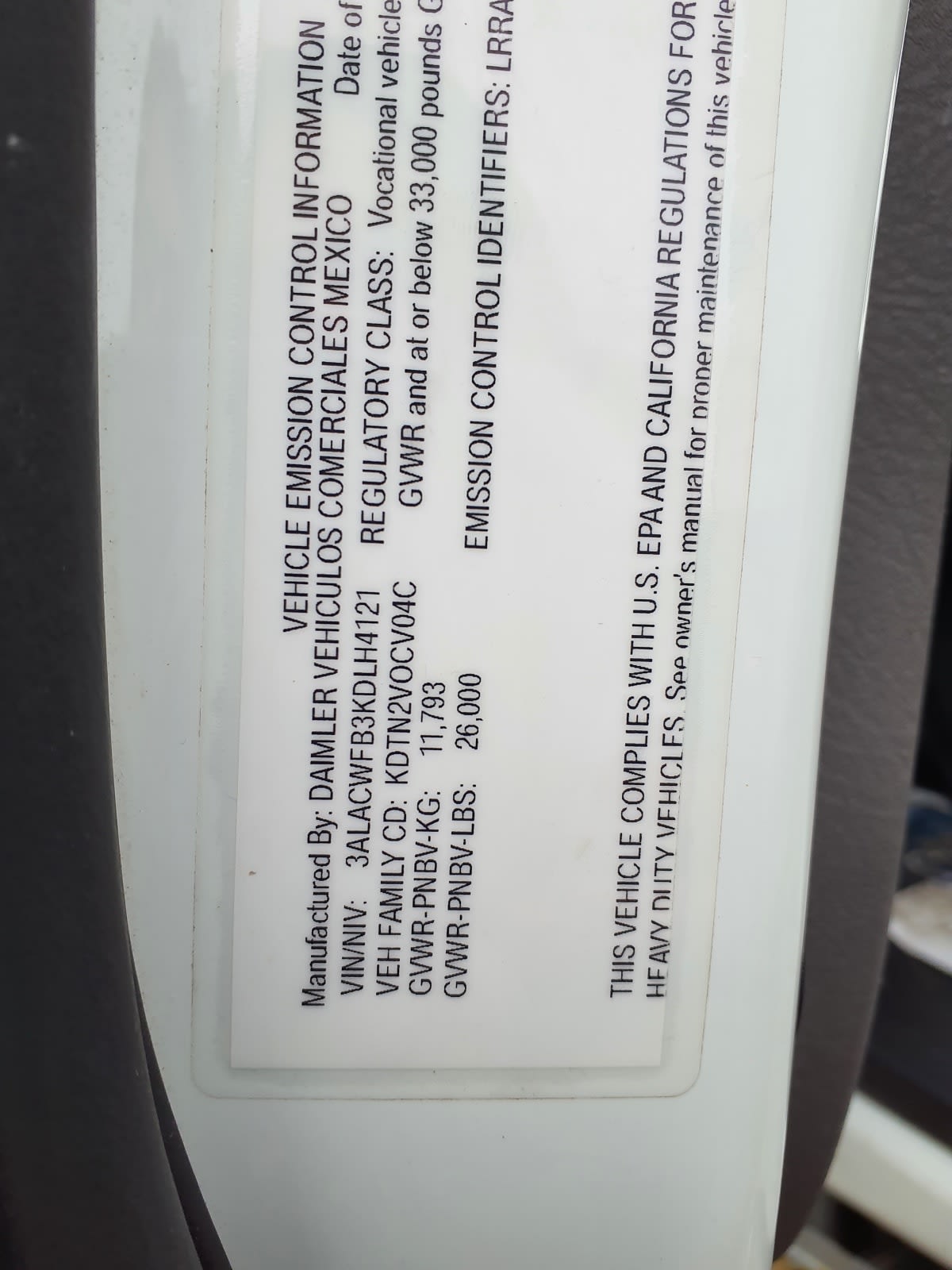 2019 Freightliner/Mercedes M2 106 878313