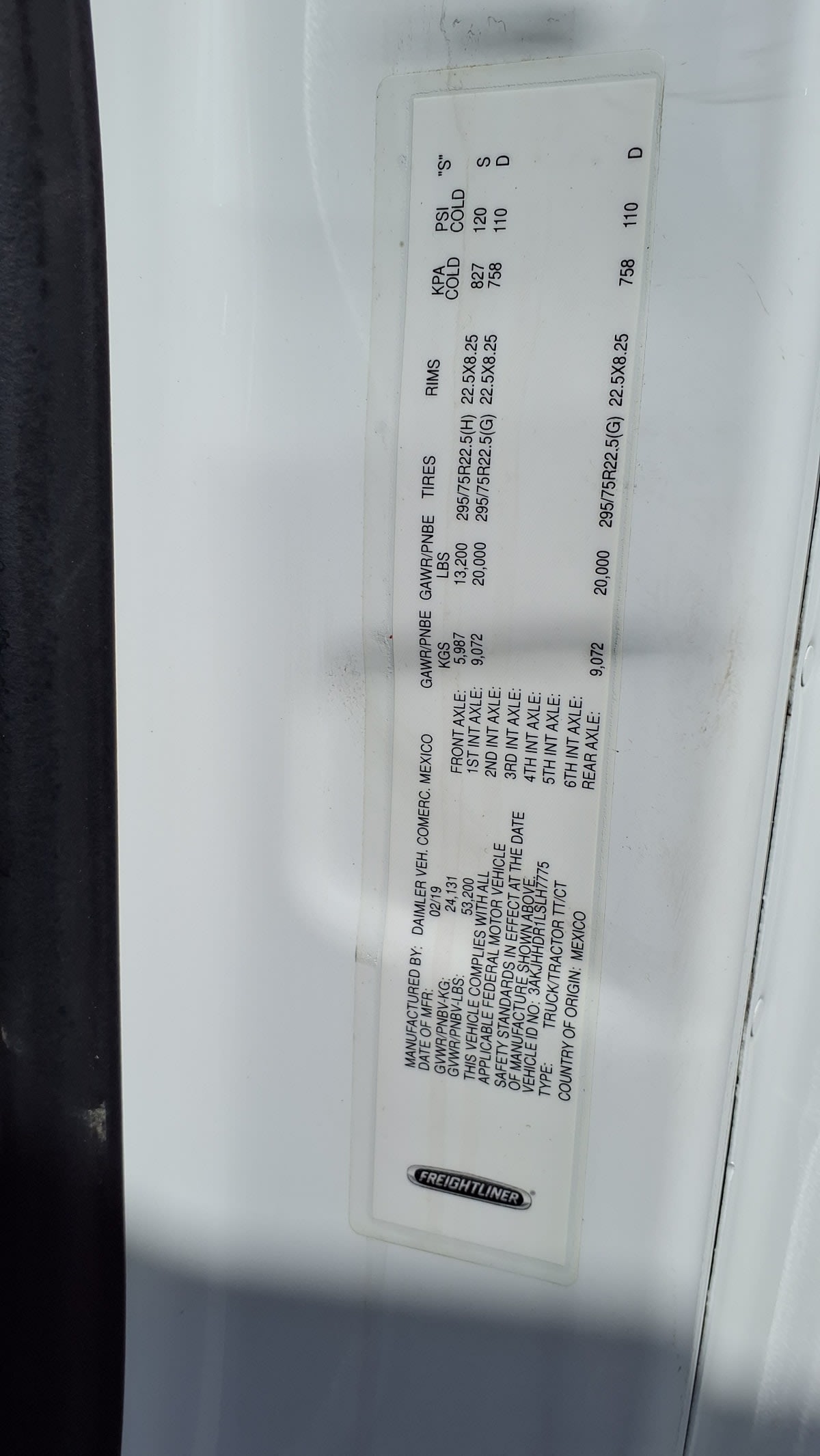 2020 Freightliner/Mercedes NEW CASCADIA PX12664 878970