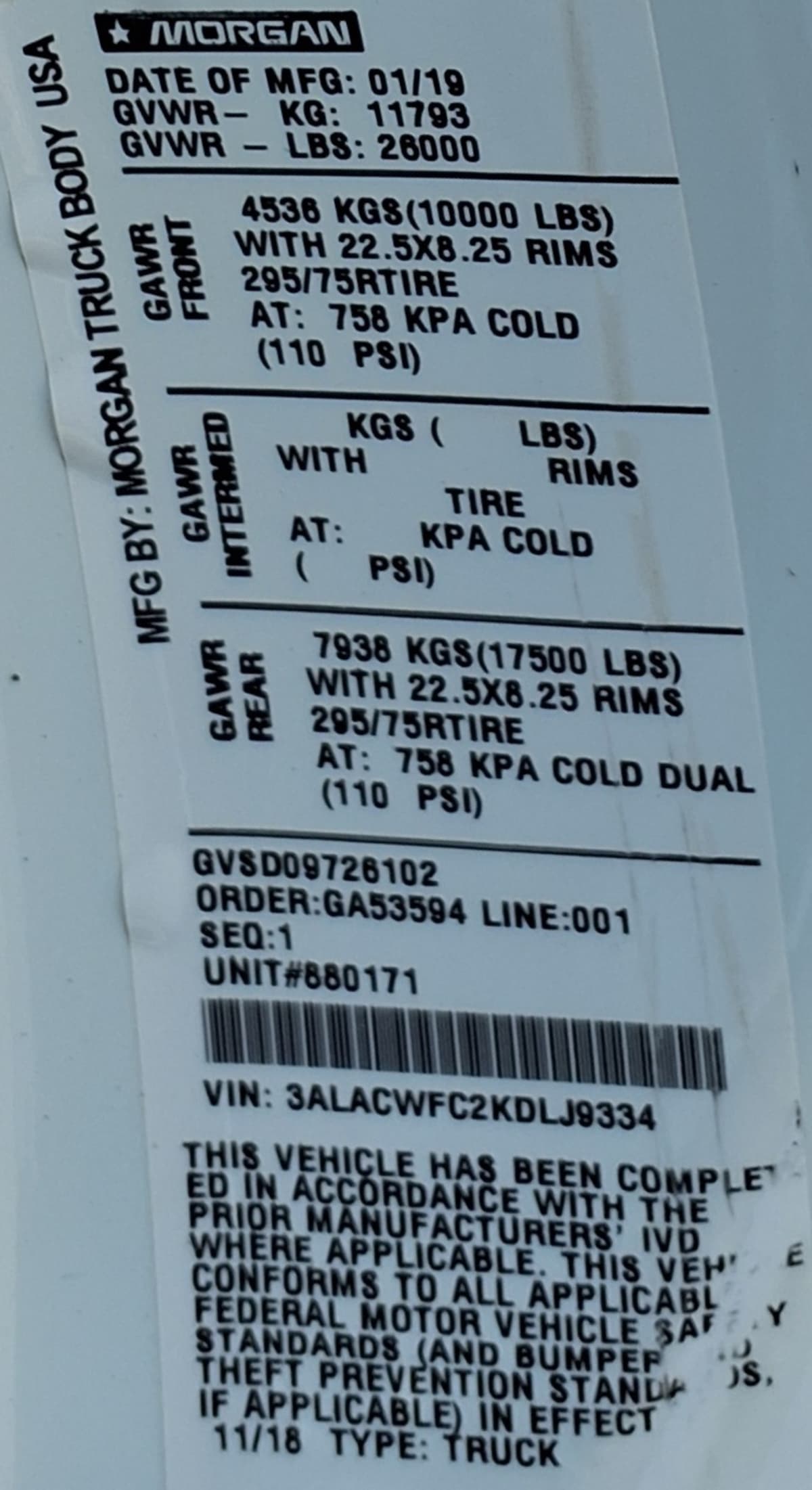 2019 Freightliner/Mercedes M2 106 880171