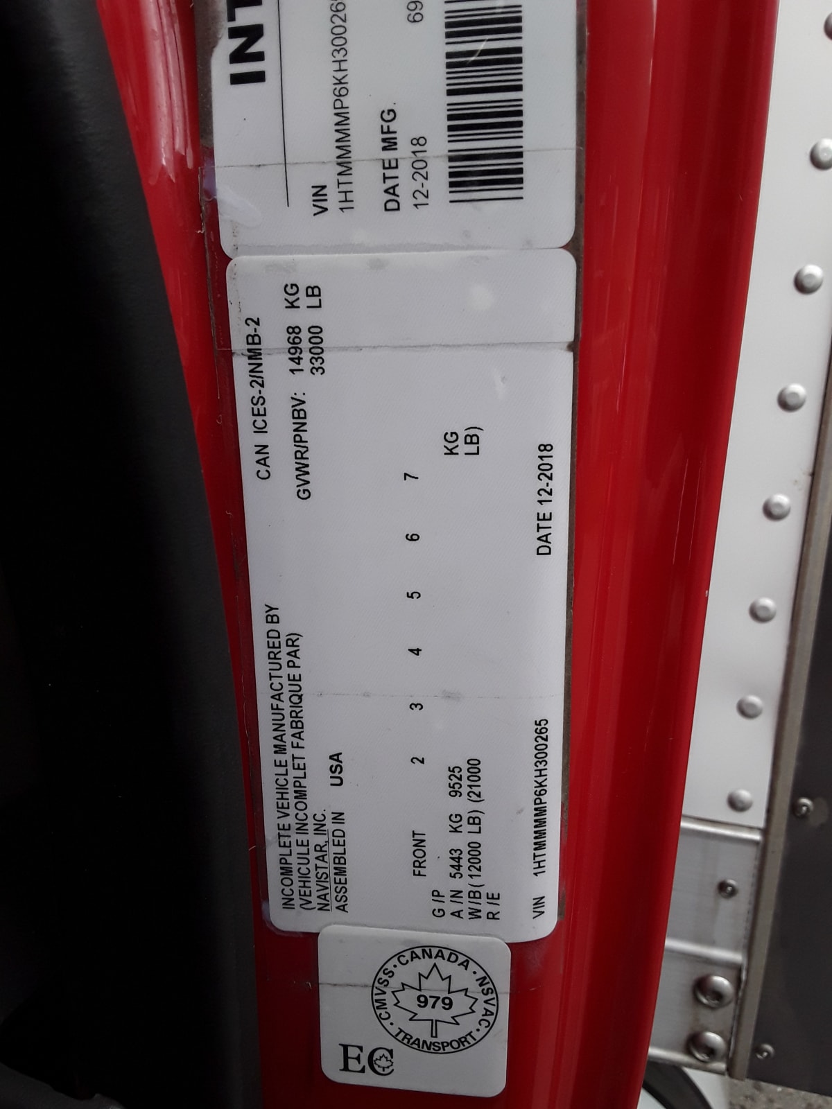 2019 Navistar International 4300 881028