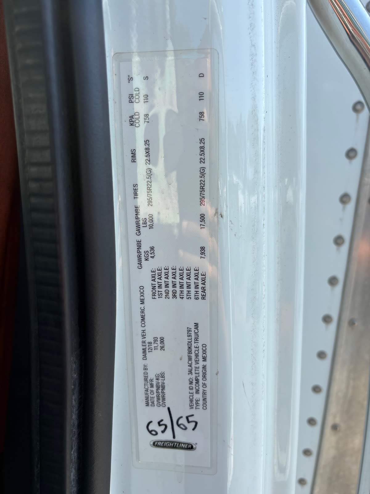 2019 Freightliner/Mercedes M2 106 881680