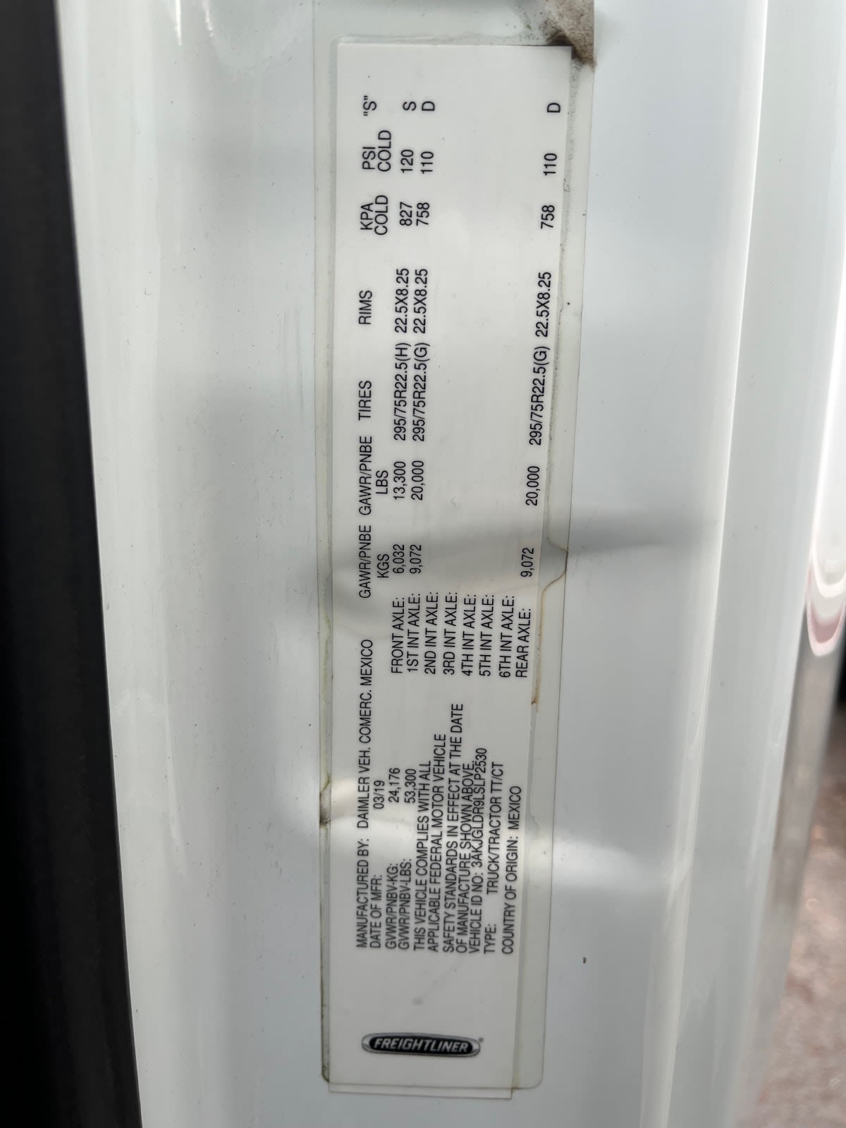 2020 Freightliner/Mercedes CASCADIA 125 894183